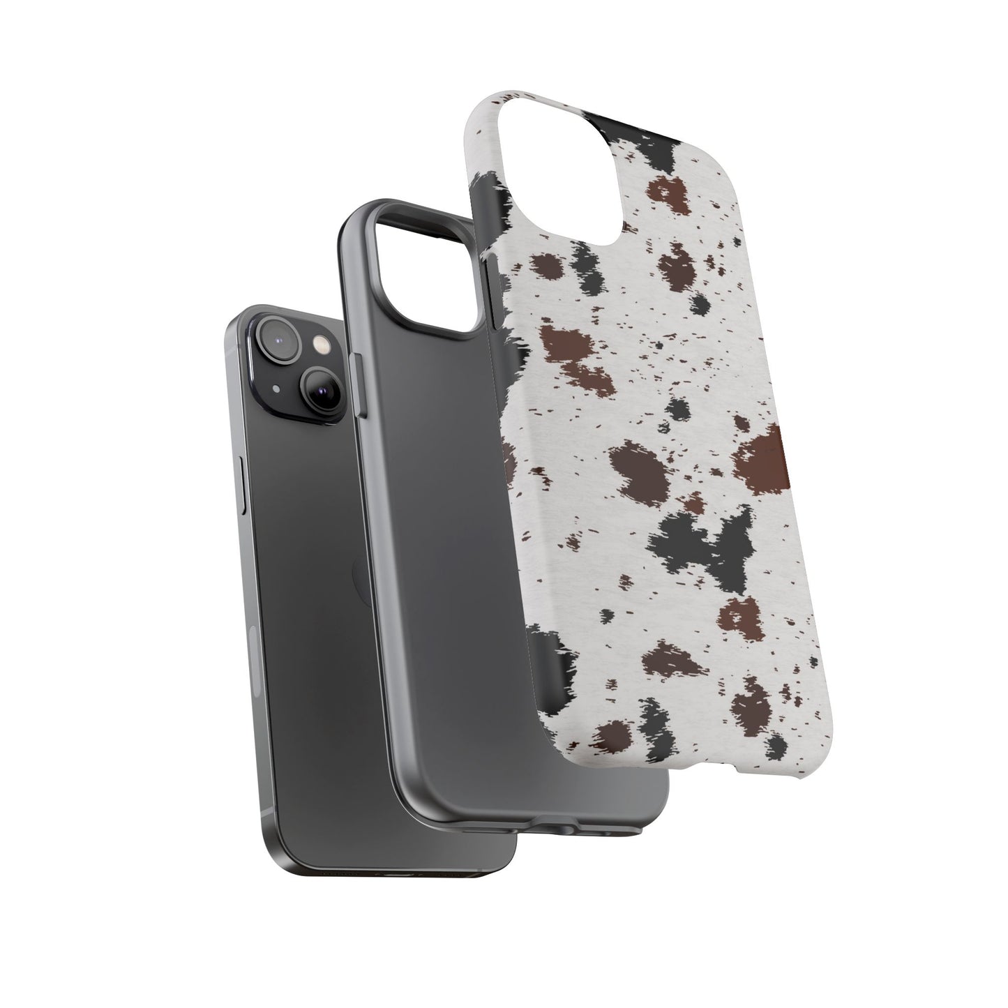 iPHONE Cow Print Tough Phone Case l GIFT FOR HIM AND HER