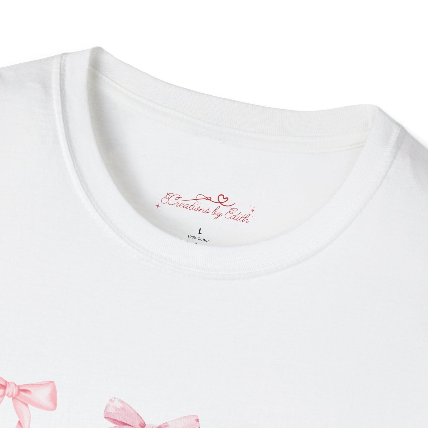 Pink Ribbon Unisex Softstyle T-Shirt | Cute & Casual Gift for All Occasions