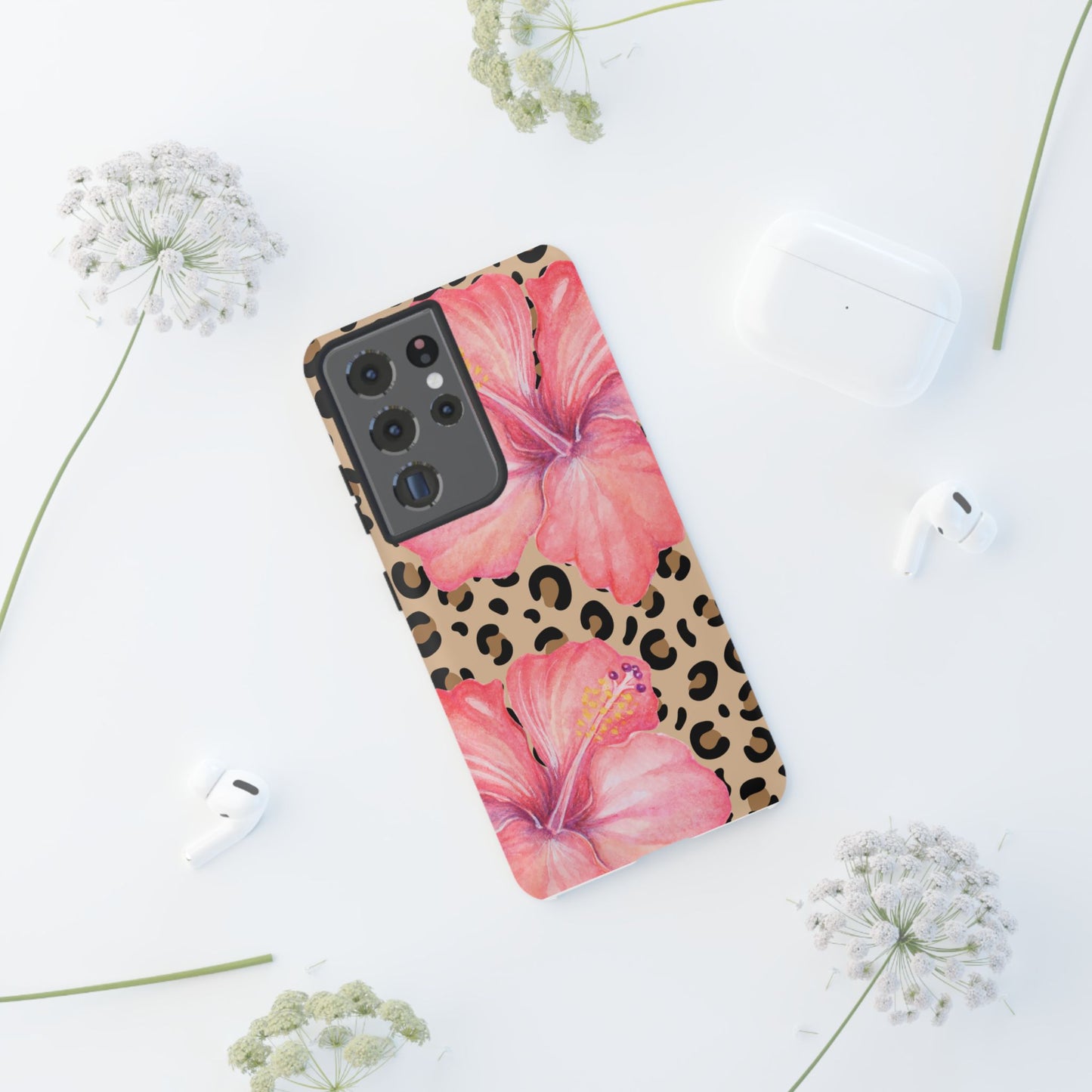 Leopard and Hibiscus SAMSUNG Tough Cases l Perfect for the Summer