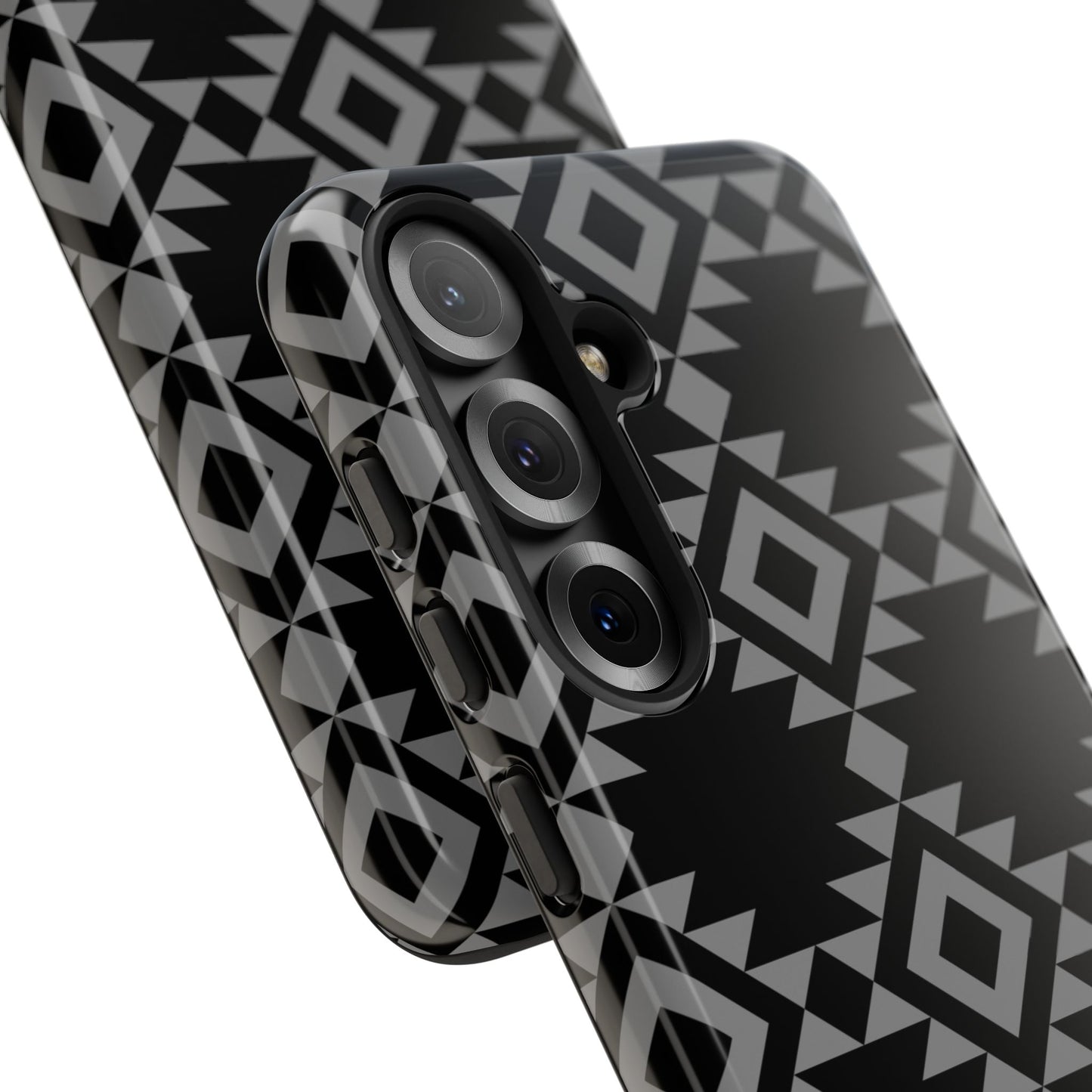 SAMSUNG Tribal Pattern Black and Grey Tough Phone Case | MADE FOR HIM AND HER