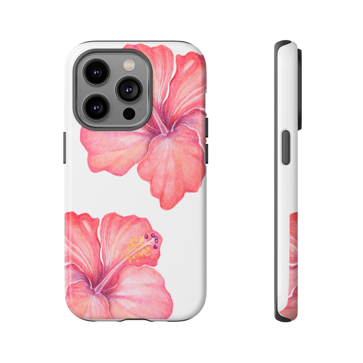 iPHONE Hibiscus Tough Case l Summer Vibe Mobile Case