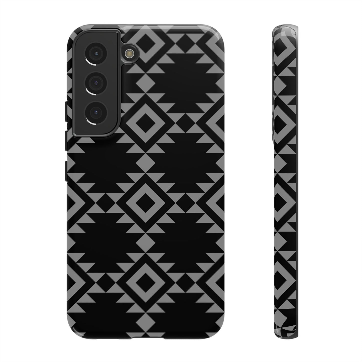 SAMSUNG Tribal Pattern Black and Grey Tough Phone Case | MADE FOR HIM AND HER