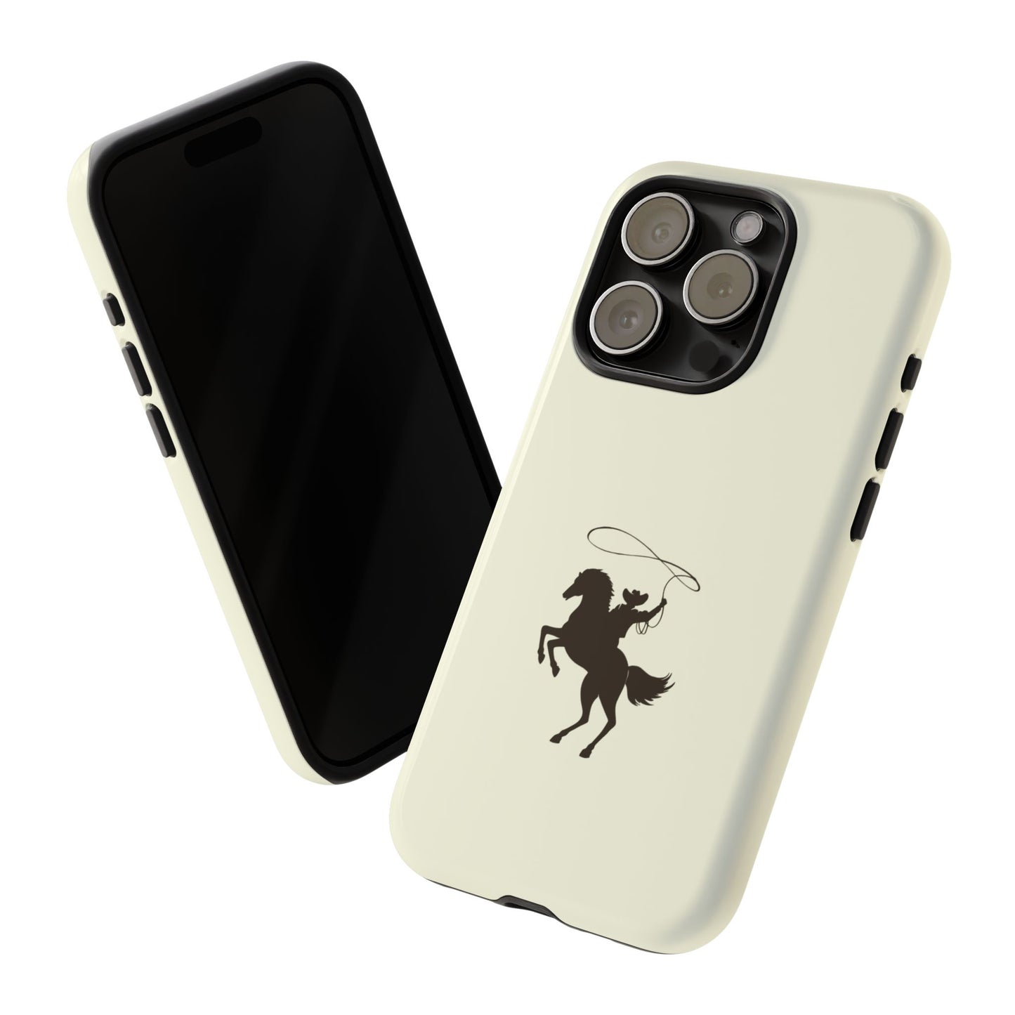 iPHONE Western Horse Rider Phone Case l Durable Phone Cover, Cowboy Style, Tough Case