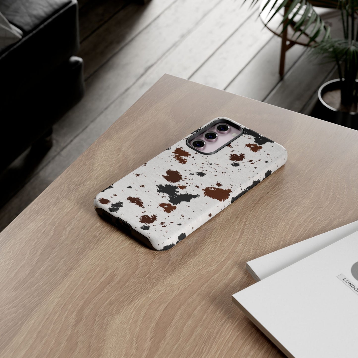 SAMSUNG Cow Print Tough Phone Case l GIFT FOR HIM AND HER