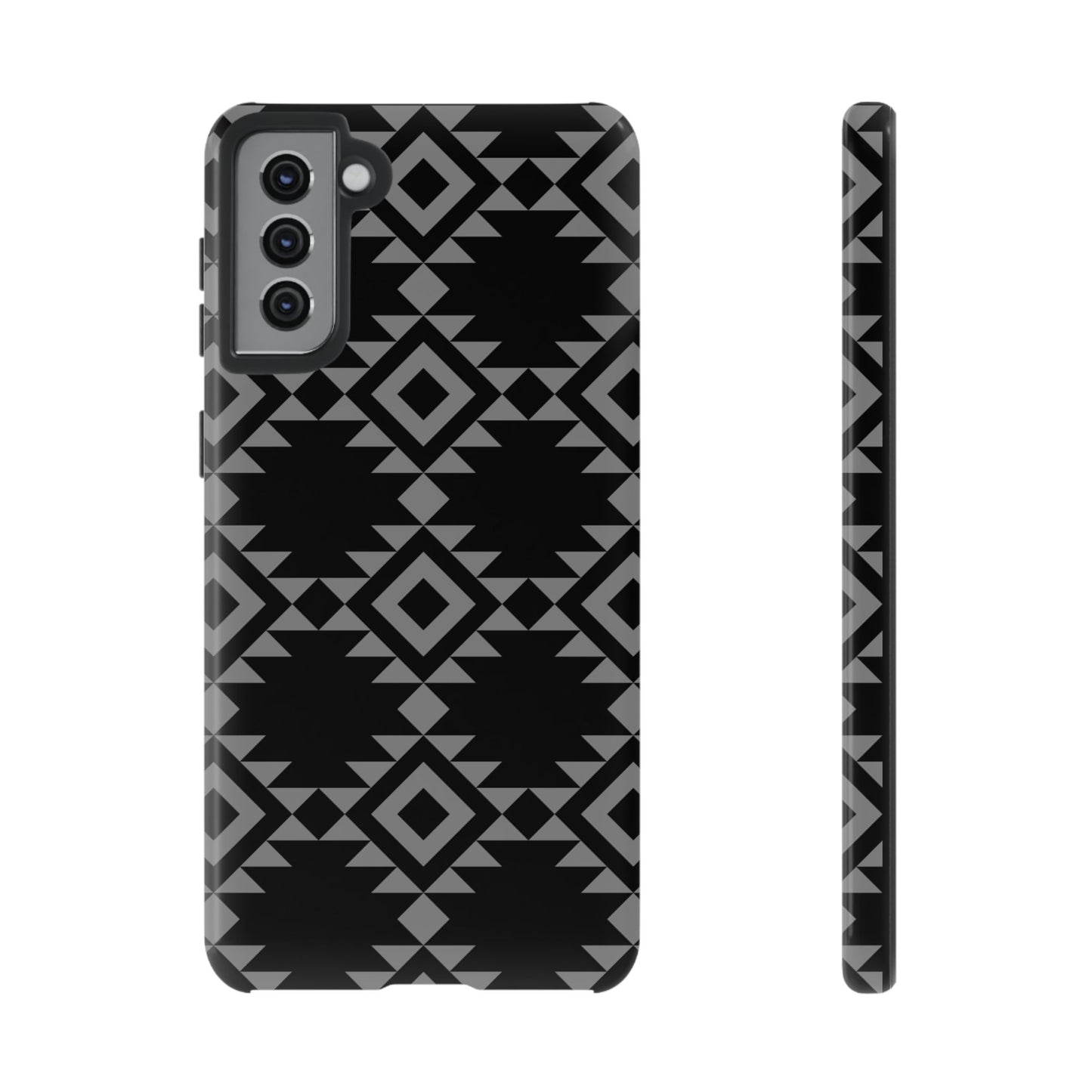 SAMSUNG Tribal Pattern Black and Grey Tough Phone Case | MADE FOR HIM AND HER