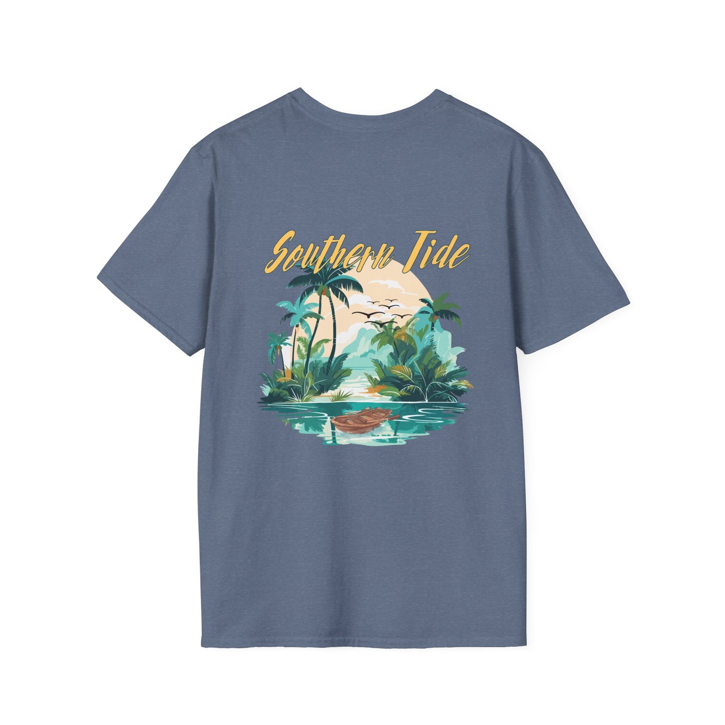 "Southern Tide" Tropical T-Shirt l Unisex Softstyle Tee, Summer Apparel