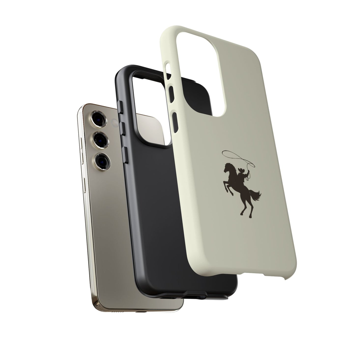 SAMSUNG Western Horse Rider Phone Case l Durable Phone Cover, Cowboy Style, Tough Case