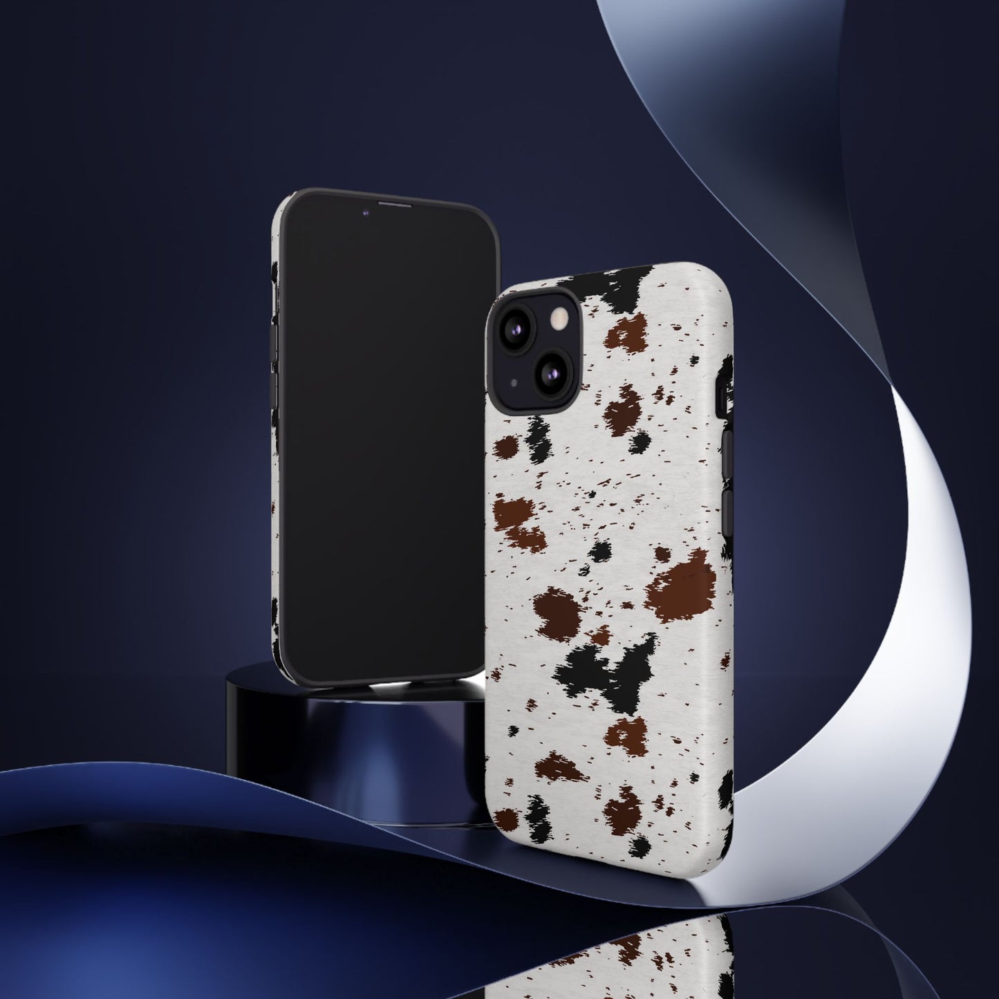 iPHONE Cow Print Tough Phone Case l GIFT FOR HIM AND HER