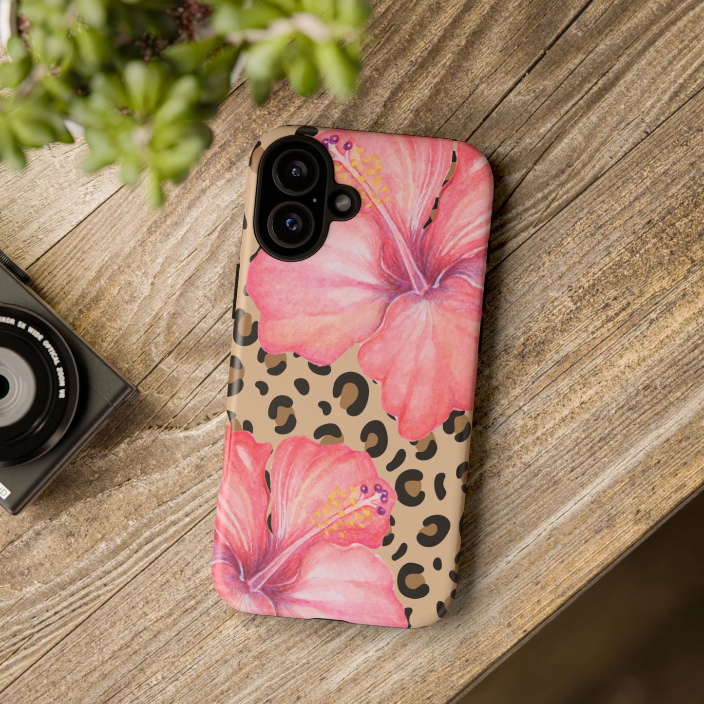 Leopard and Hibiscus iPHONE Tough Cases l Perfect for the Summer