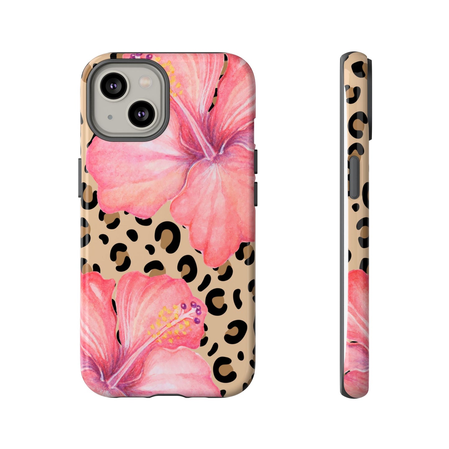 Leopard and Hibiscus iPHONE Tough Cases l Perfect for the Summer