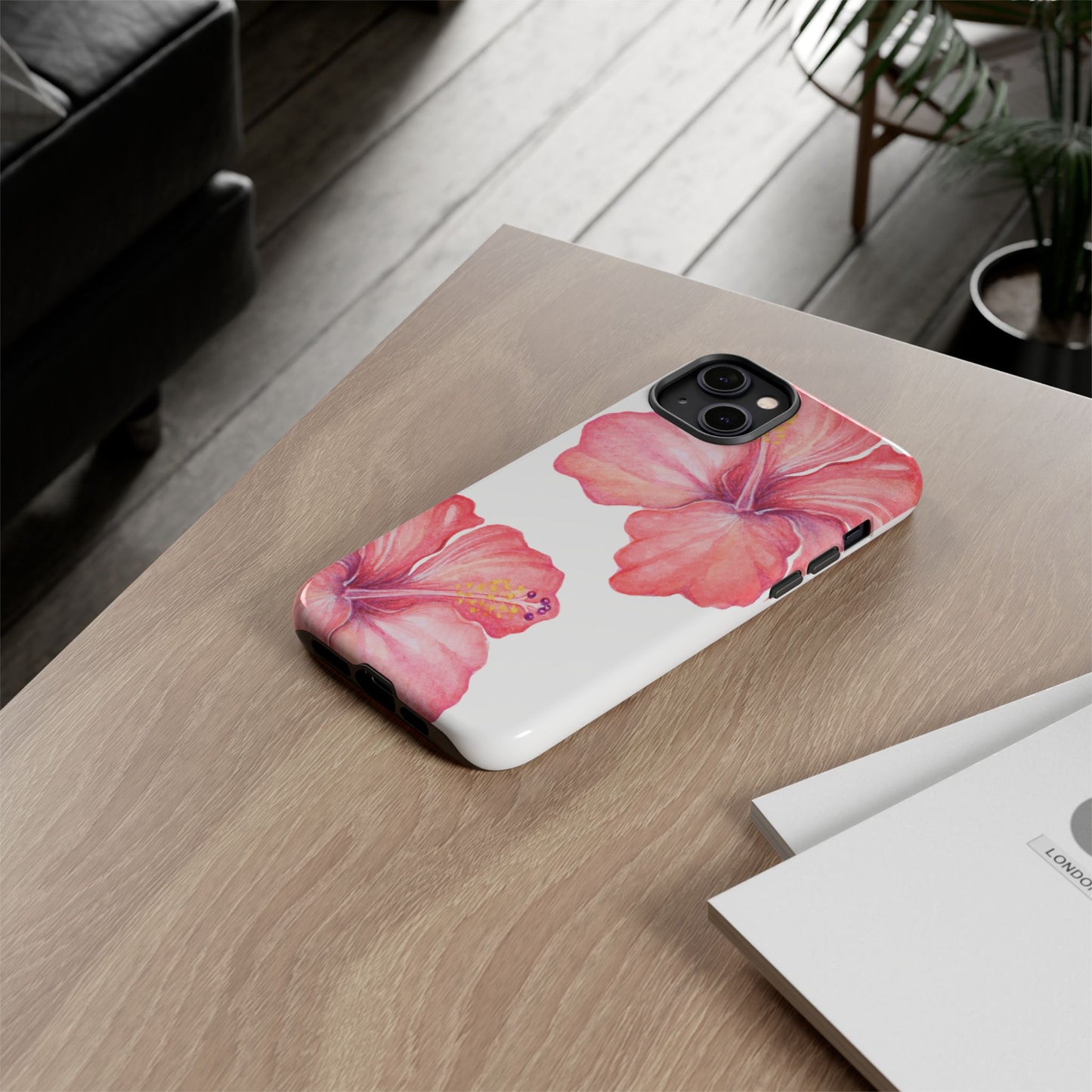 iPHONE Hibiscus Tough Case l Summer Vibe Mobile Case