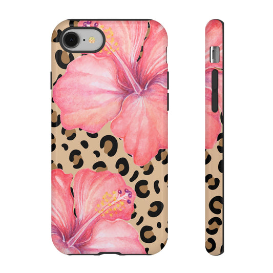 Leopard and Hibiscus iPHONE Tough Cases l Perfect for the Summer