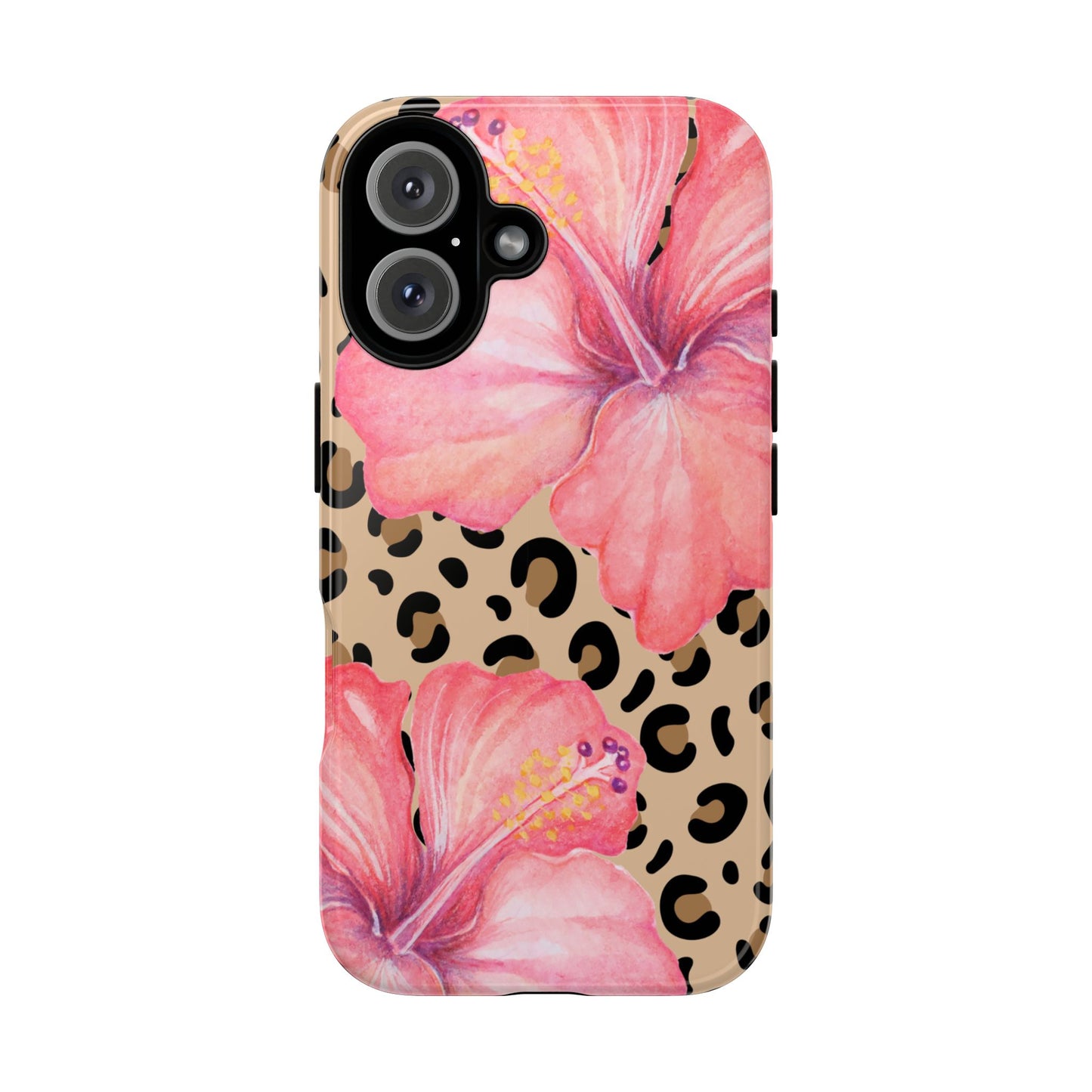 Leopard and Hibiscus iPHONE Tough Cases l Perfect for the Summer