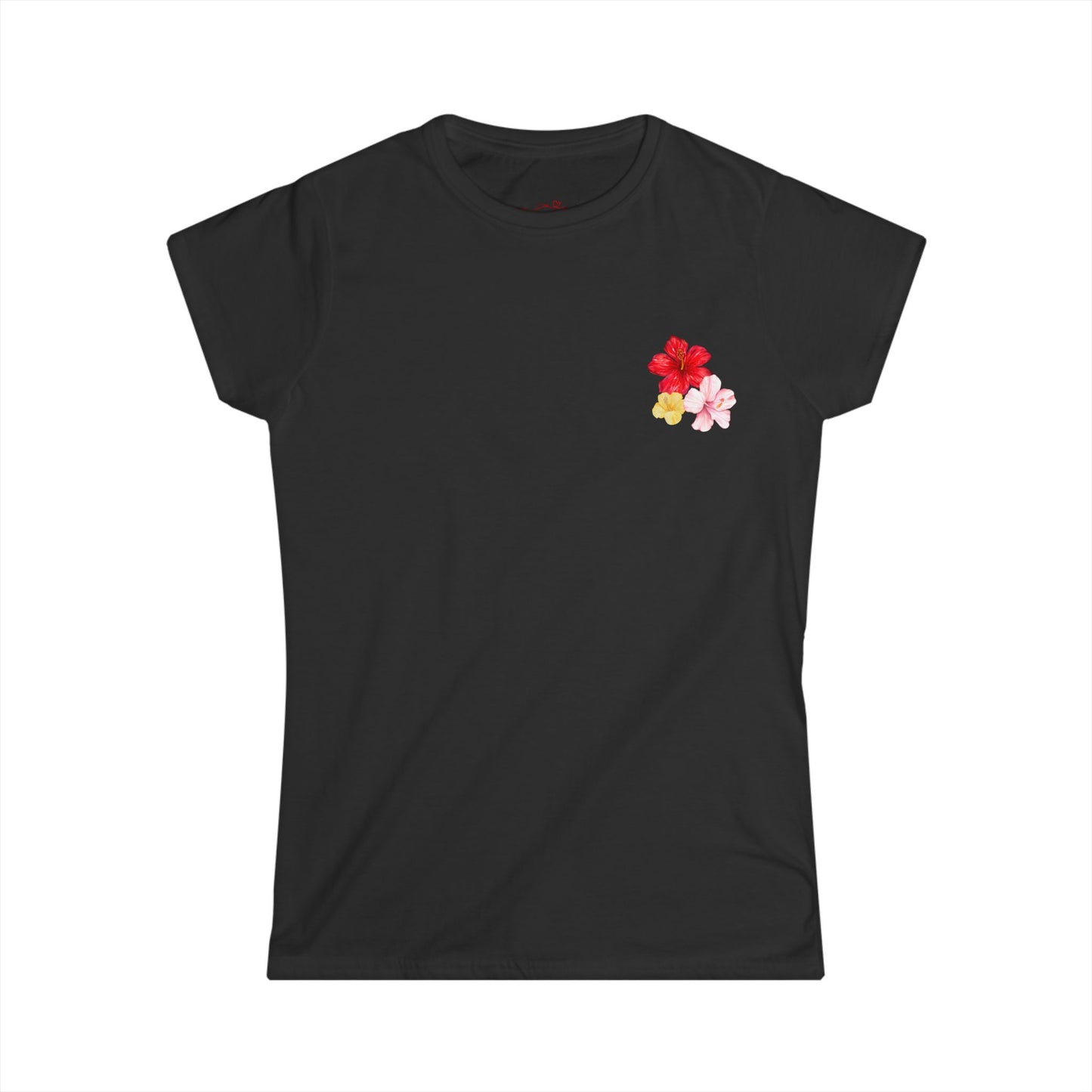 Women's Floral Softstyle Tee - Perfect for Summer Days