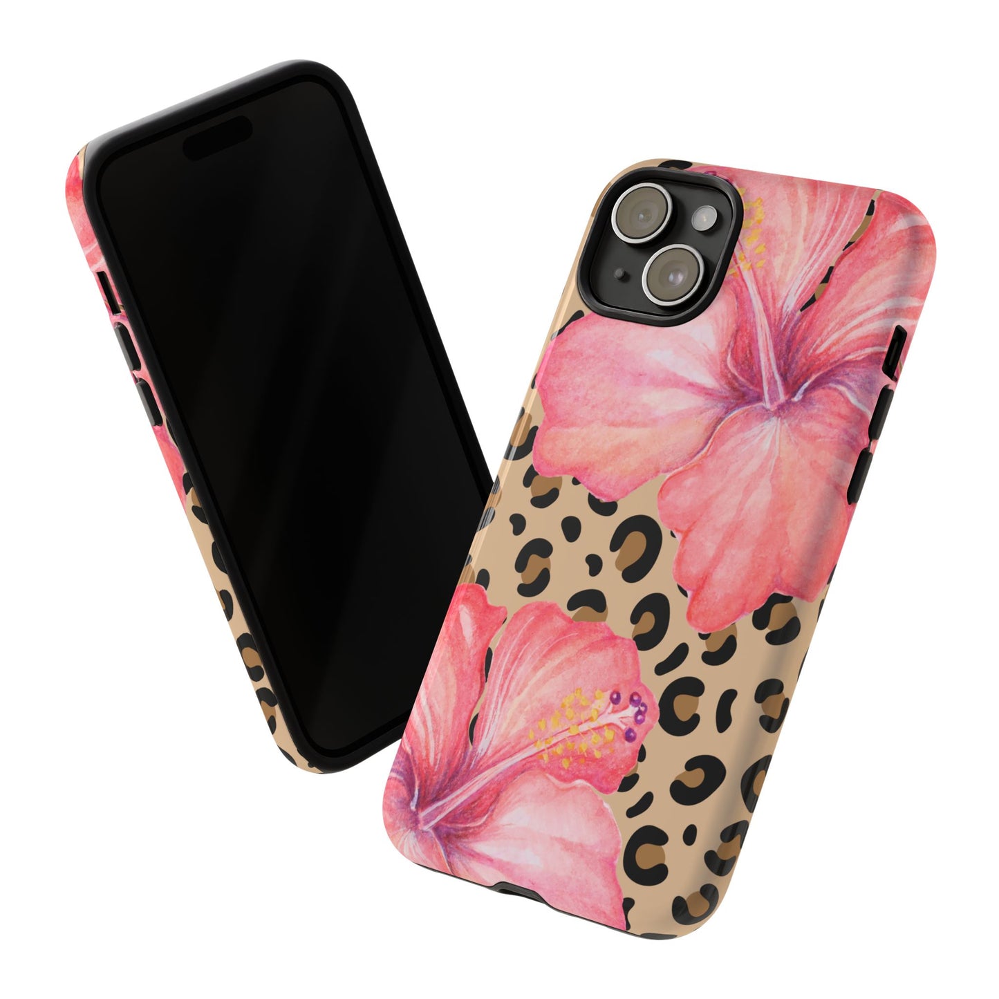 Leopard and Hibiscus iPHONE Tough Cases l Perfect for the Summer