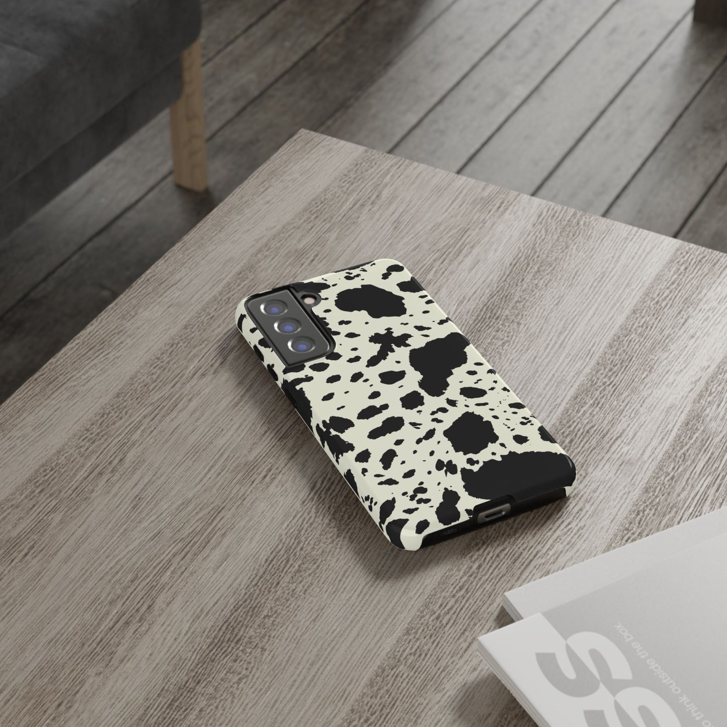 SAMSUNG Cow Print Tough Phone Cases l Durable Protection