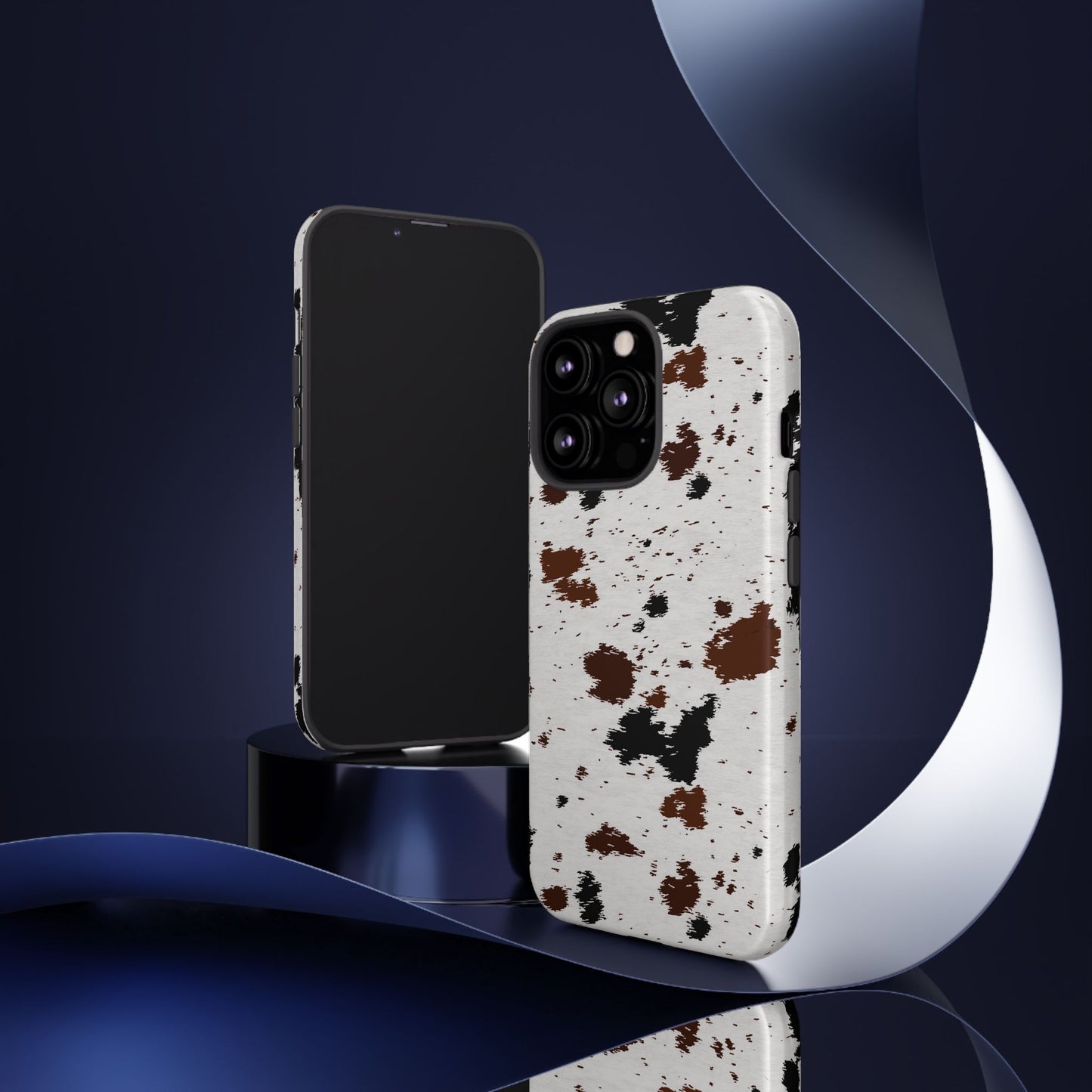 iPHONE Cow Print Tough Phone Case l GIFT FOR HIM AND HER
