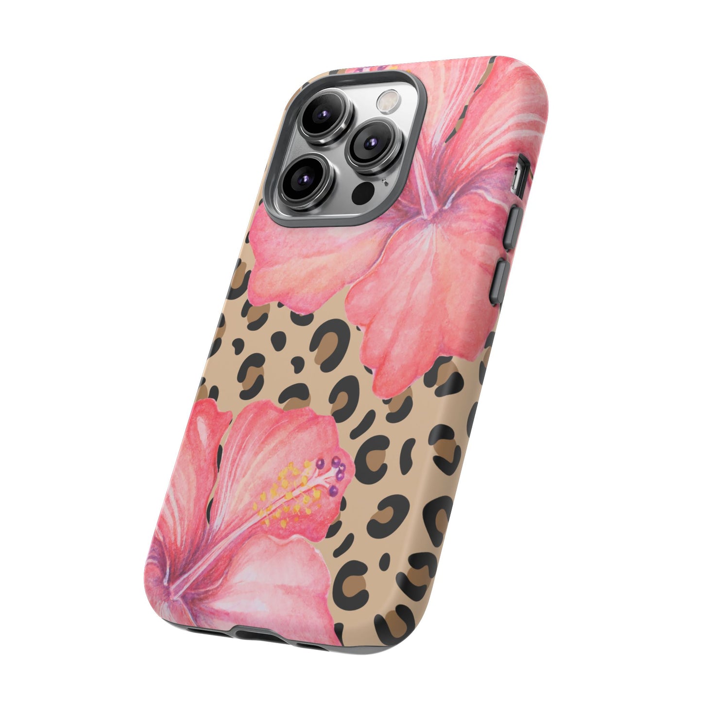 Leopard and Hibiscus iPHONE Tough Cases l Perfect for the Summer