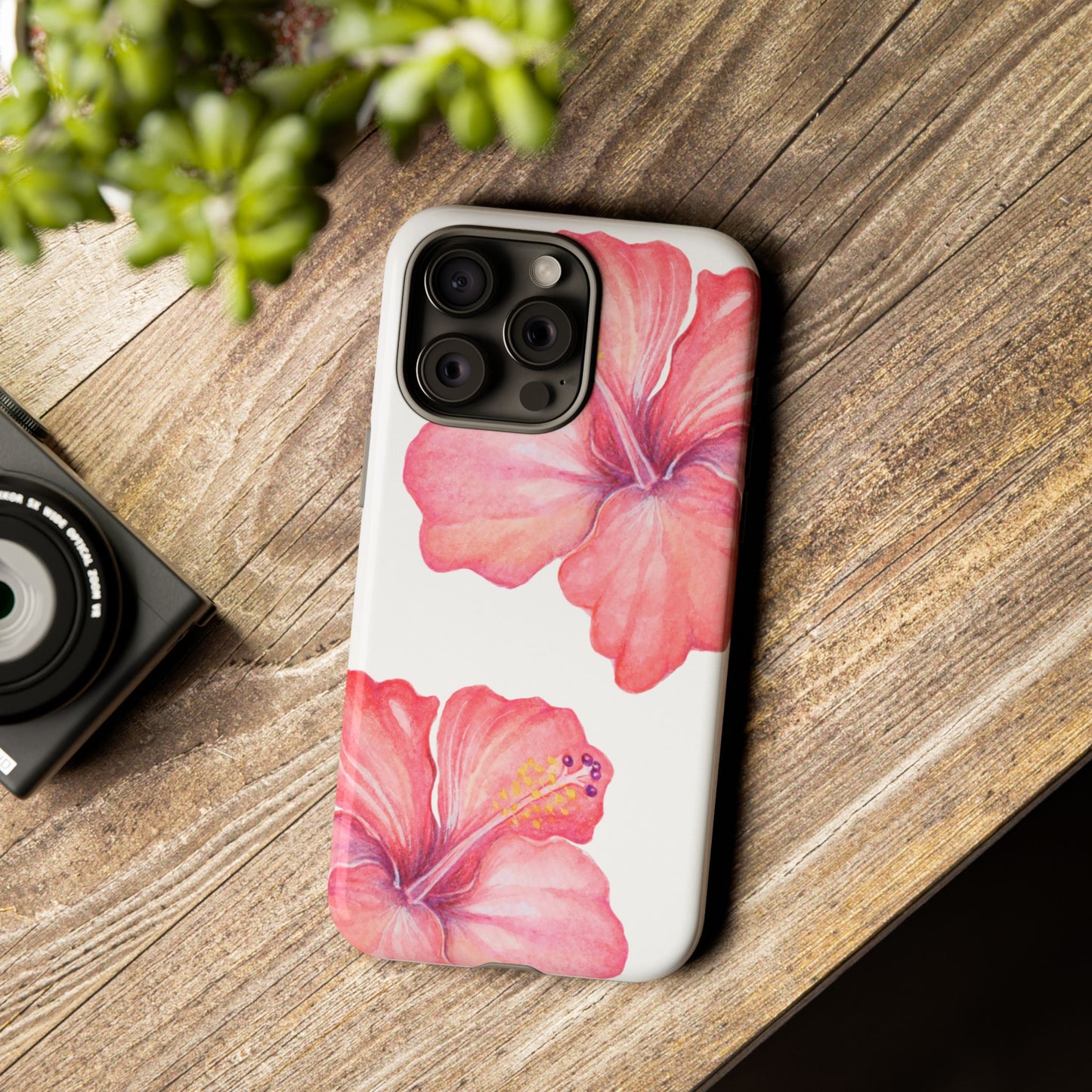 iPHONE Hibiscus Tough Case l Summer Vibe Mobile Case