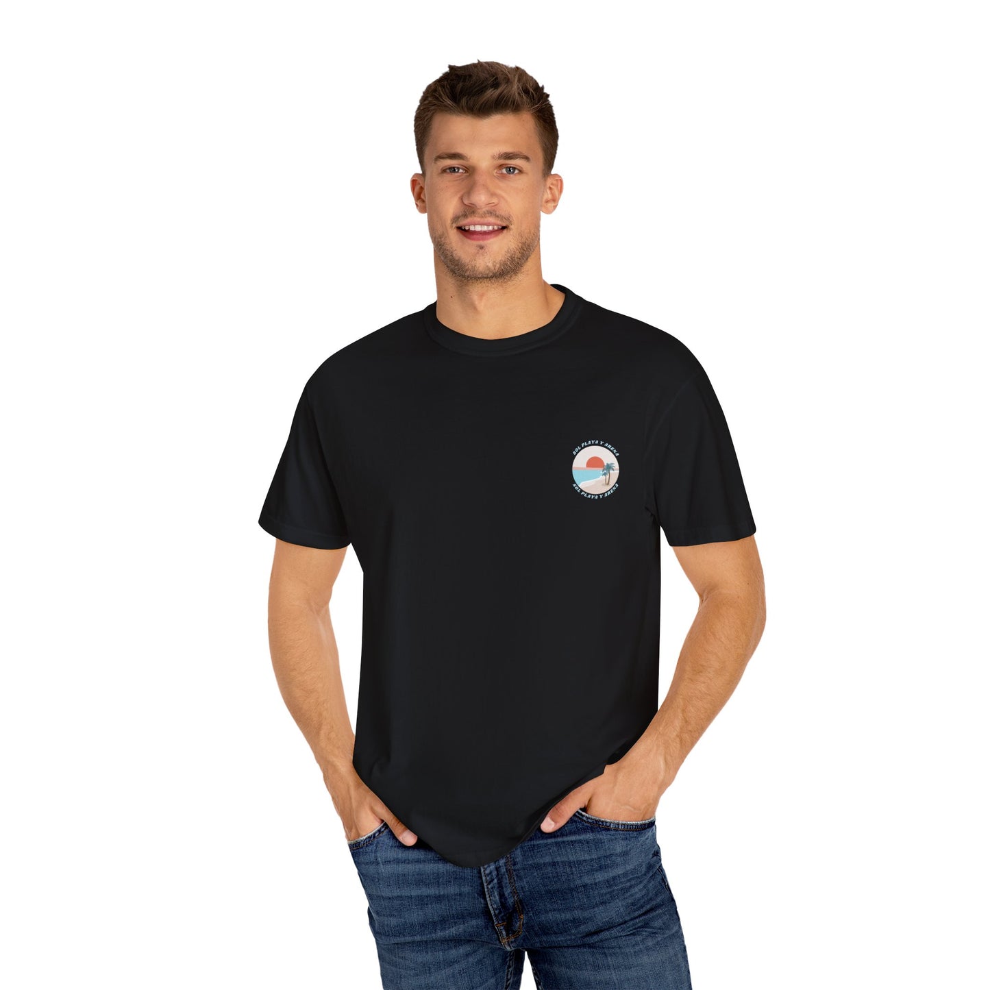 "Sol, Playa, y Arena" Beach Vibe T-Shirt Summer Apparel l Unisex Casual Wear