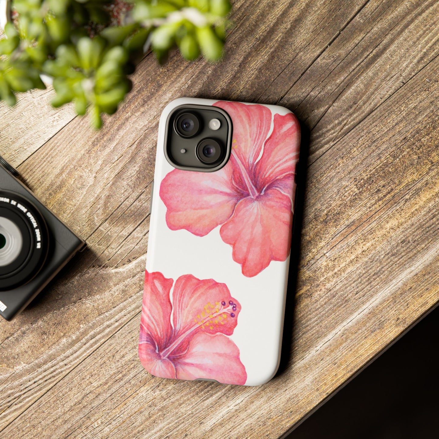 iPHONE Hibiscus Tough Case l Summer Vibe Mobile Case