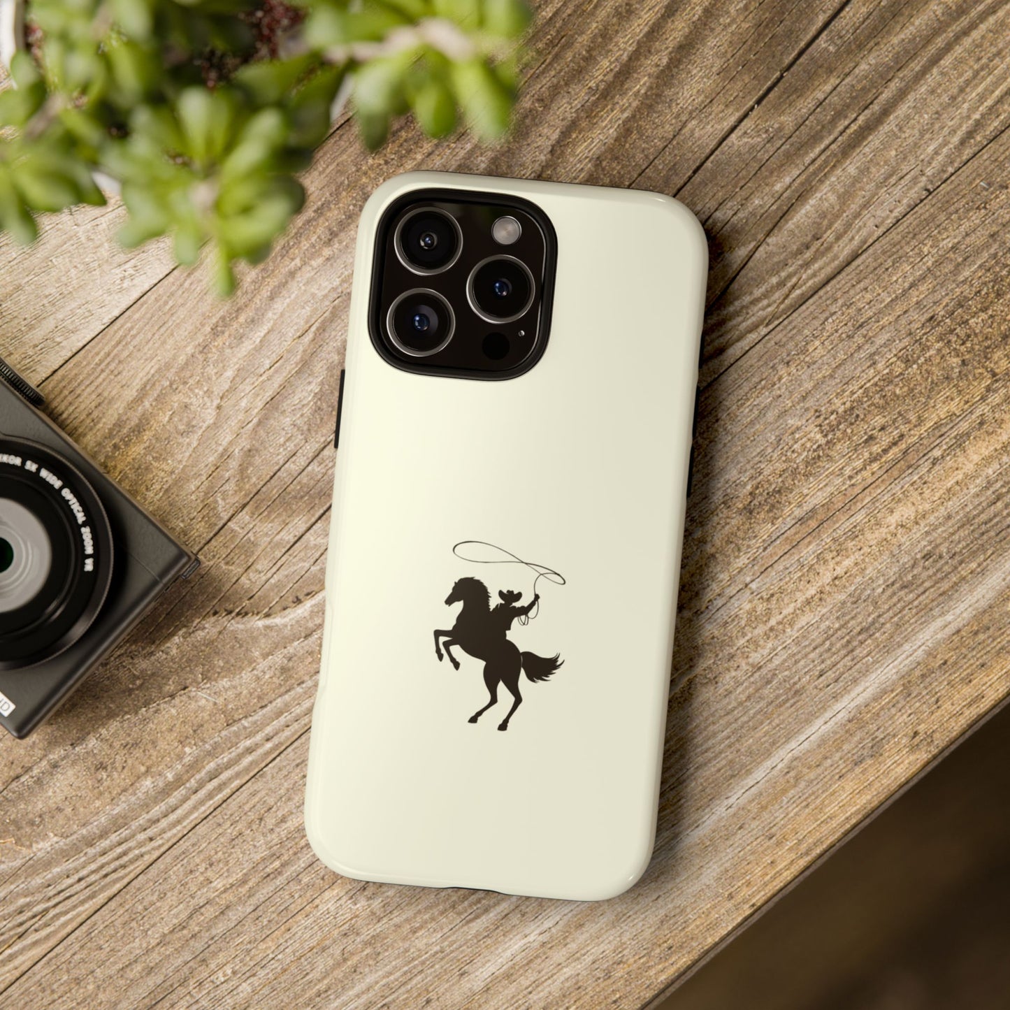 iPHONE Western Horse Rider Phone Case l Durable Phone Cover, Cowboy Style, Tough Case