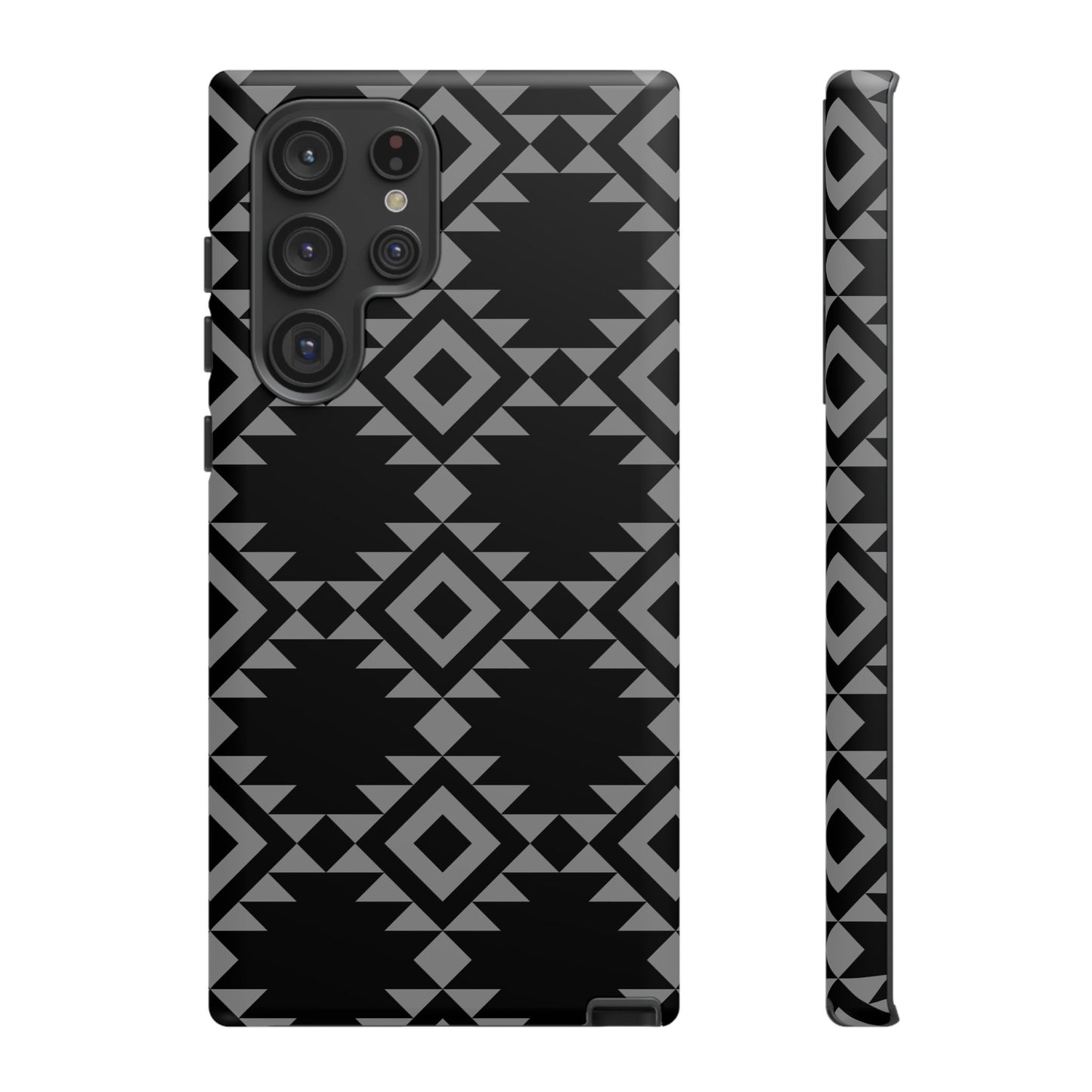 SAMSUNG Tribal Pattern Black and Grey Tough Phone Case | MADE FOR HIM AND HER
