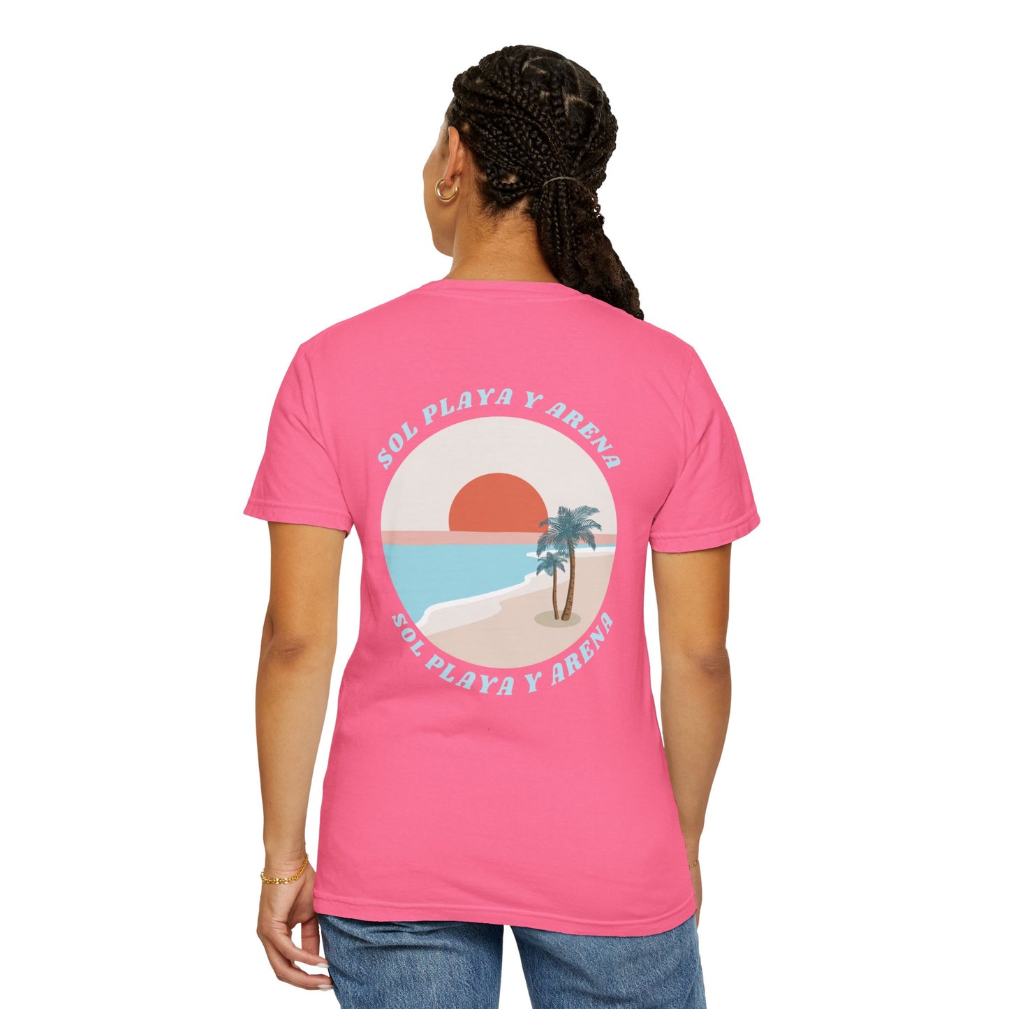 "Sol, Playa, y Arena" Beach Vibe T-Shirt Summer Apparel l Unisex Casual Wear