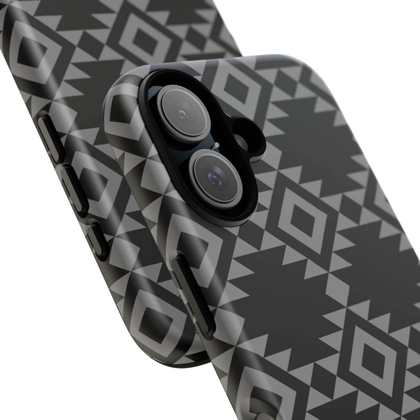 iPHONE Tribal Pattern Black and Grey Tough Phone Case | MADE FOR HIM AND HER
