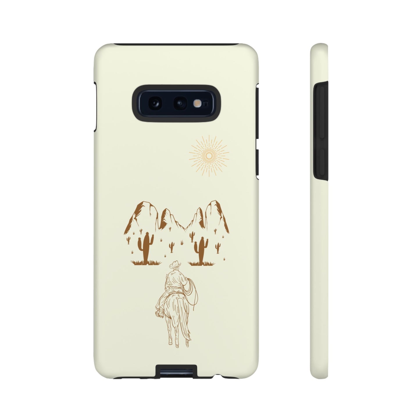 SAMSUNG Cowboy Riding into the Sunset Tough Phone Case