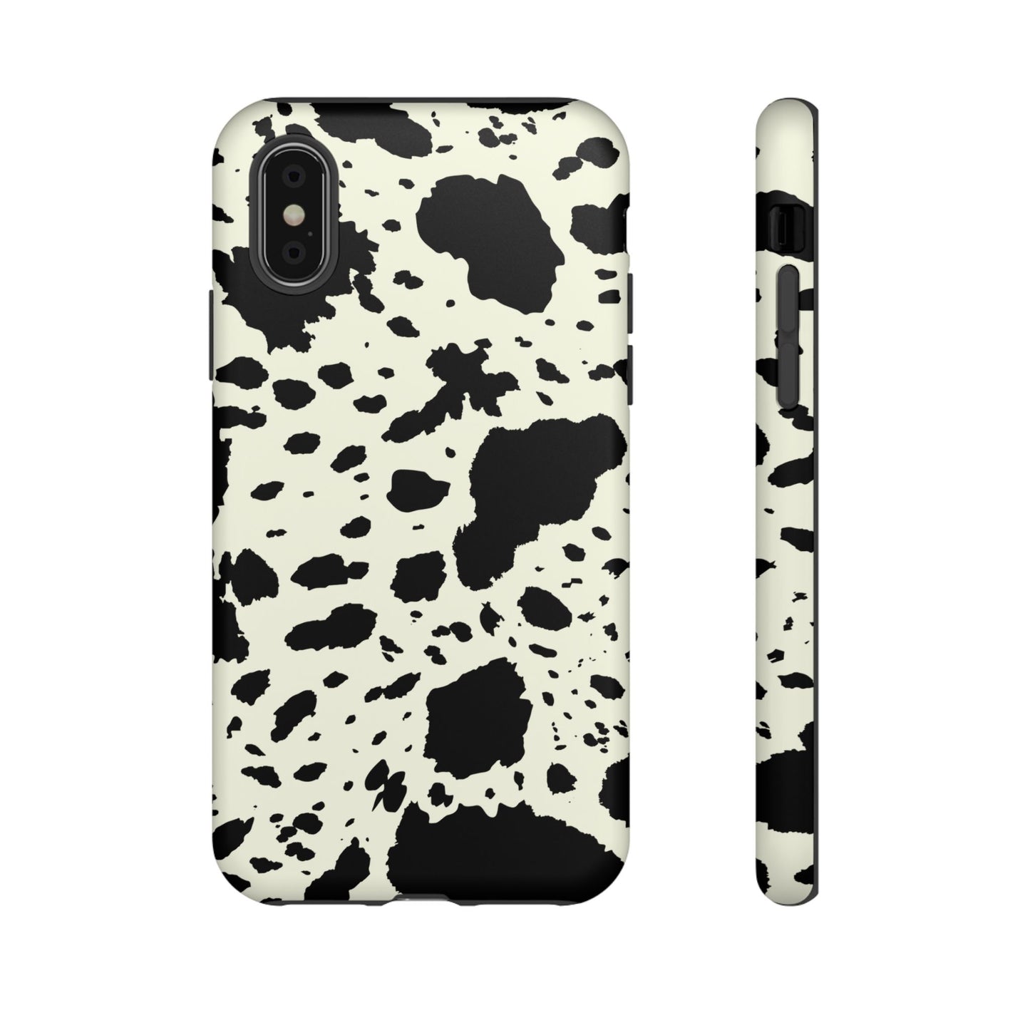 iPHONE Cow Print Tough Phone Cases l Durable Protection