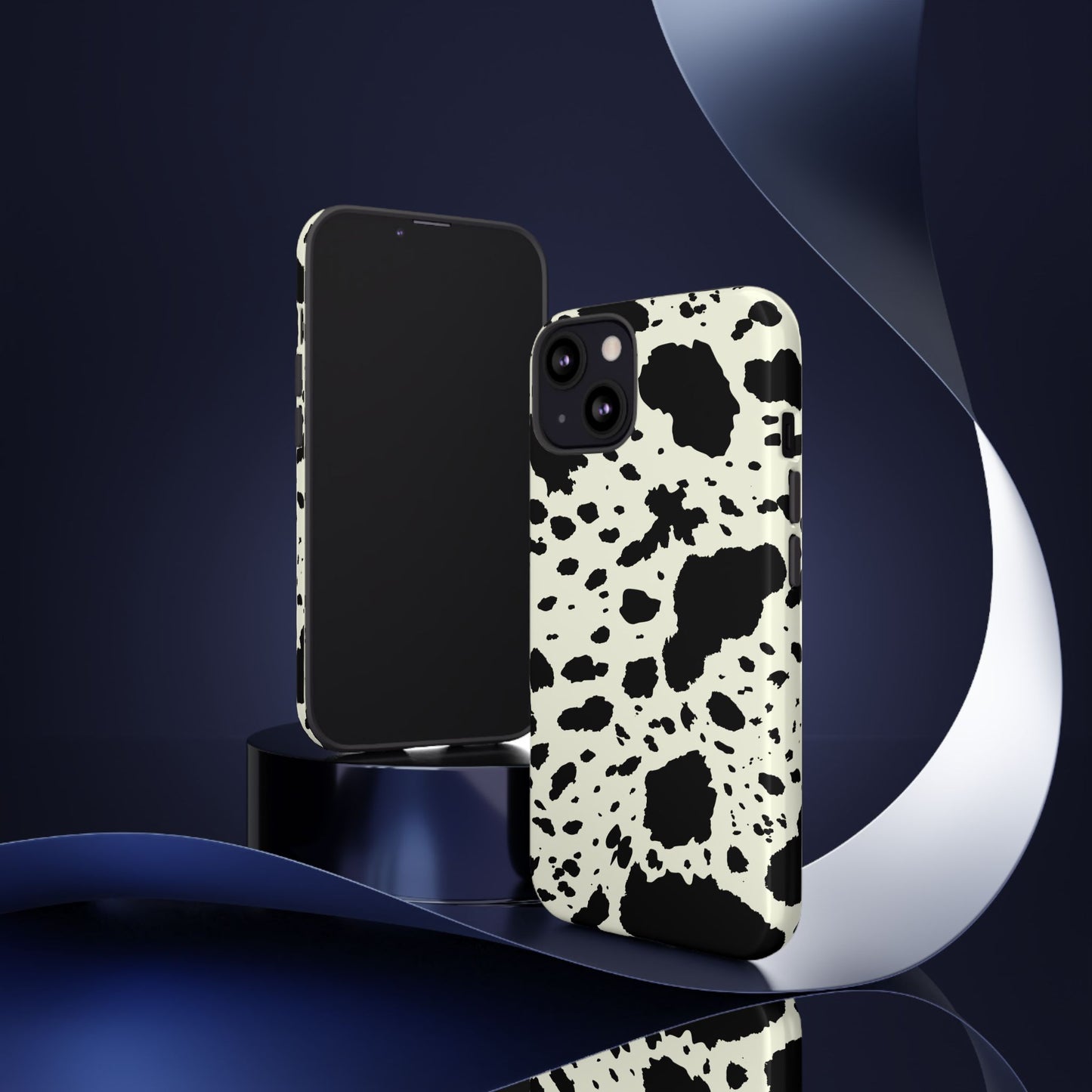 iPHONE Cow Print Tough Phone Cases l Durable Protection