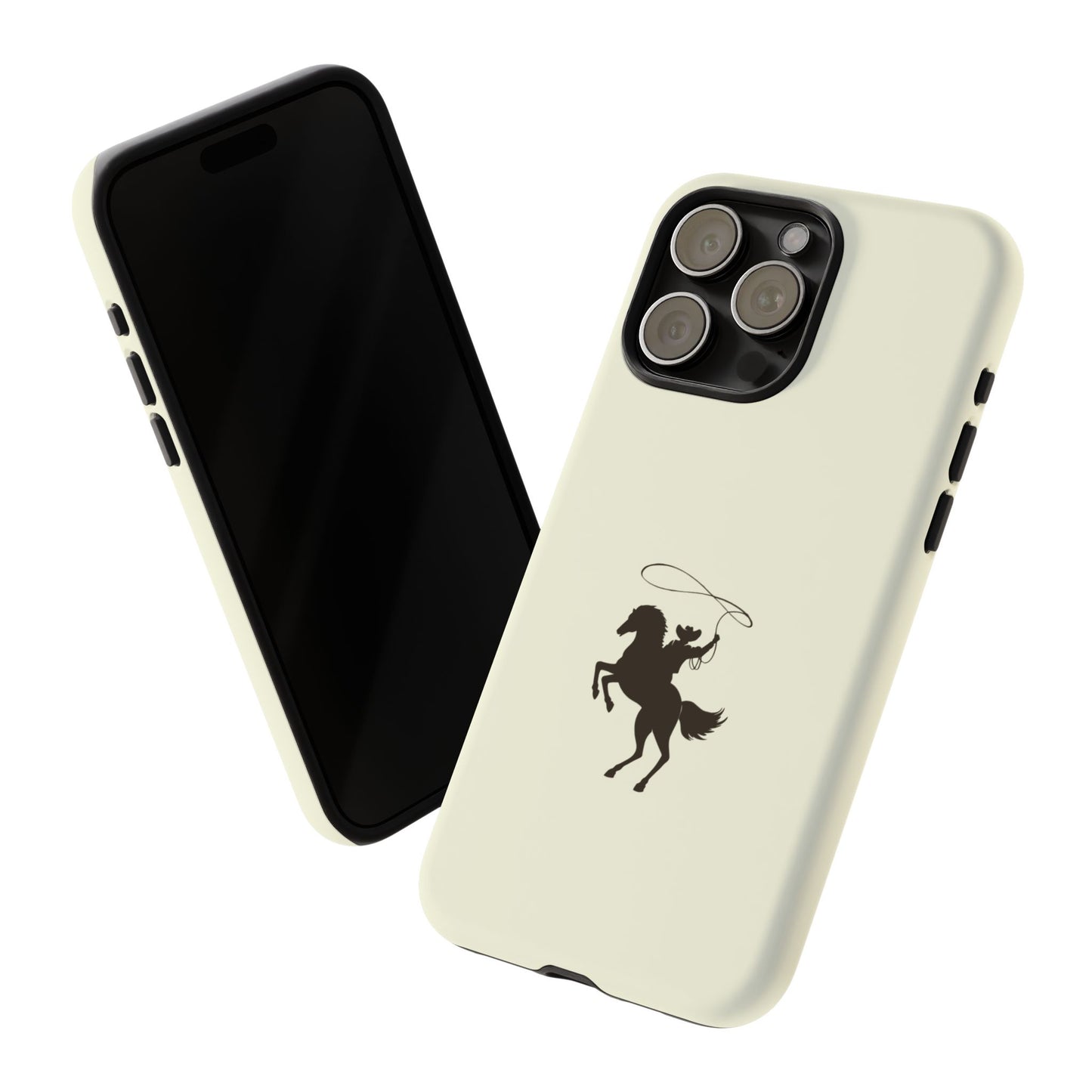 iPHONE Western Horse Rider Phone Case l Durable Phone Cover, Cowboy Style, Tough Case