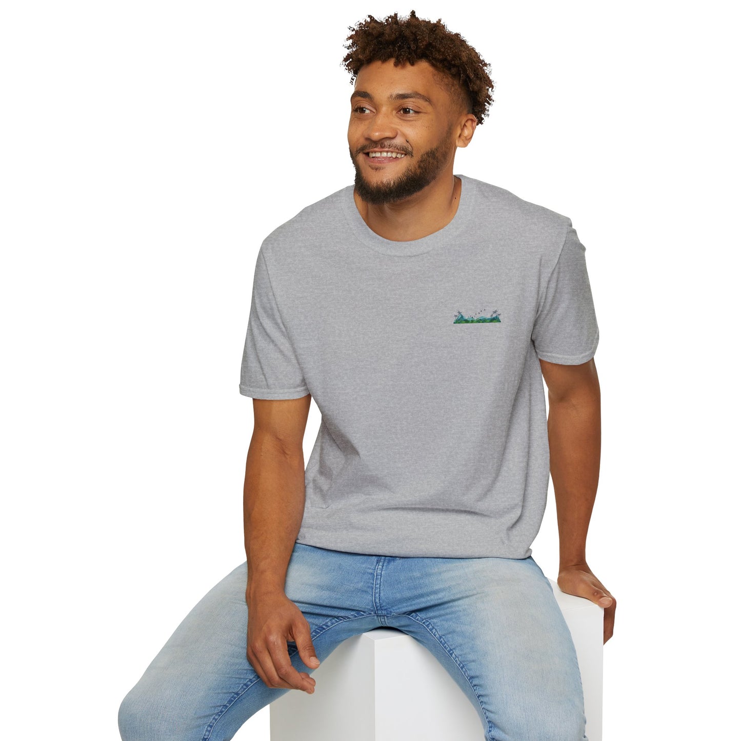 "Southern Tide" Tropical T-Shirt l Unisex Softstyle Tee, Summer Apparel