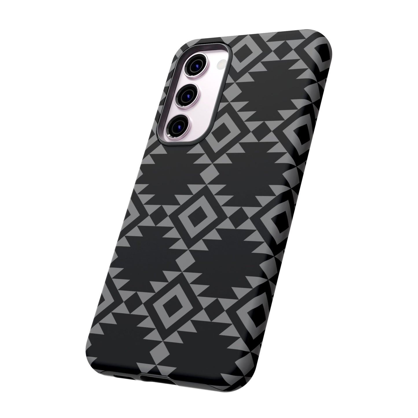 SAMSUNG Tribal Pattern Black and Grey Tough Phone Case | MADE FOR HIM AND HER