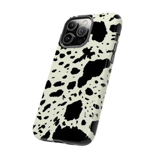 iPHONE Cow Print Tough Phone Cases l Durable Protection