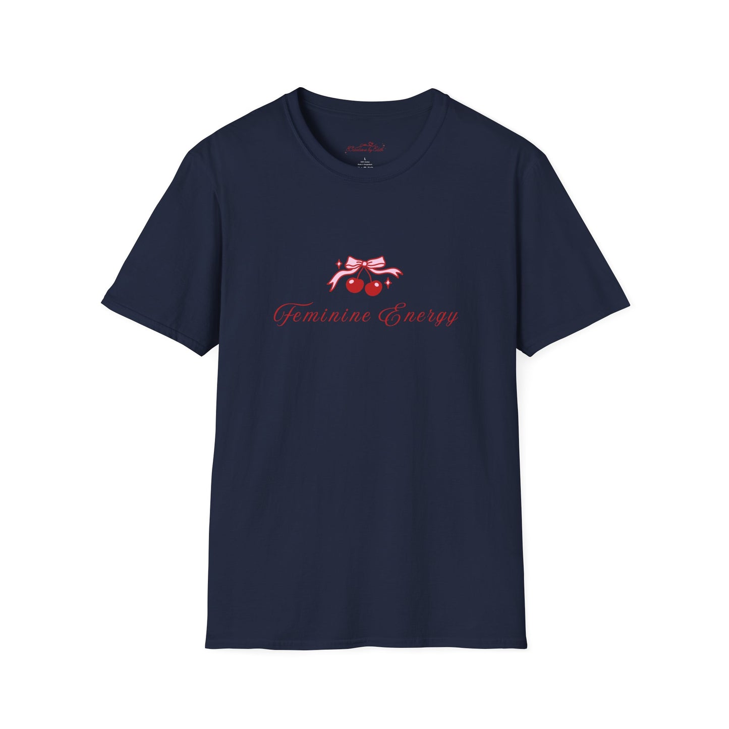 Feminine Energy Unisex Softstyle T-Shirt - Positive Vibes for Everyday Wear