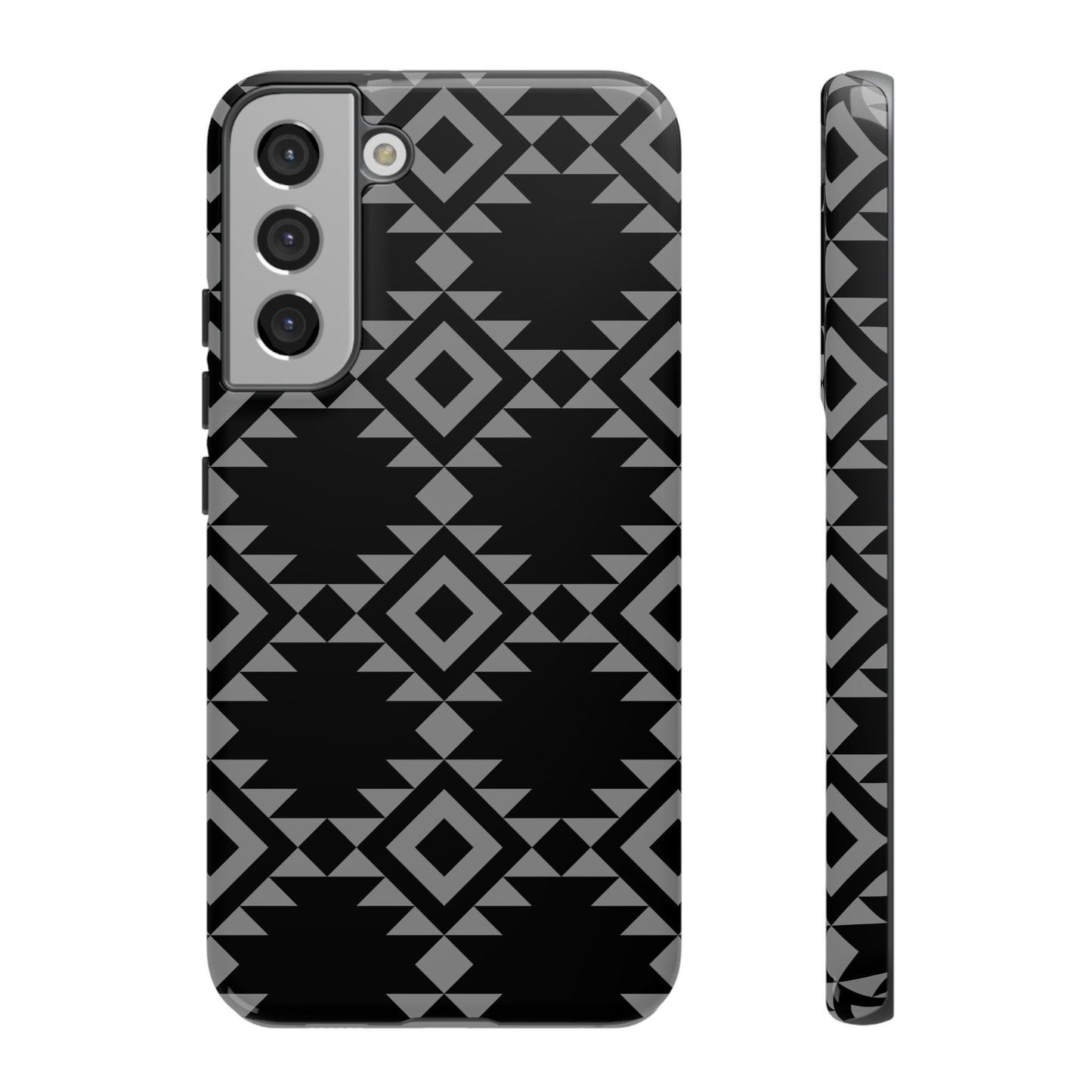 SAMSUNG Tribal Pattern Black and Grey Tough Phone Case | MADE FOR HIM AND HER