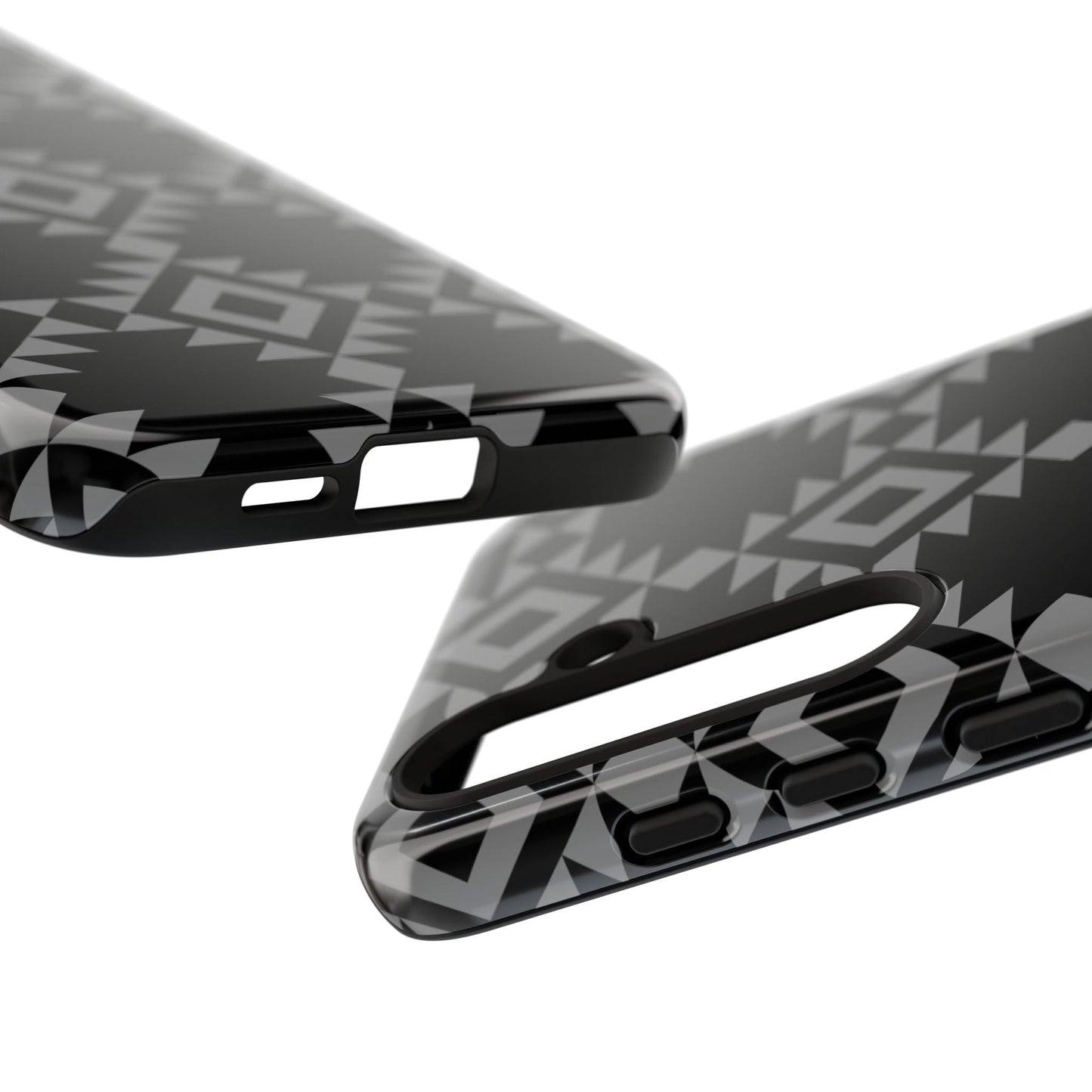 SAMSUNG Tribal Pattern Black and Grey Tough Phone Case | MADE FOR HIM AND HER