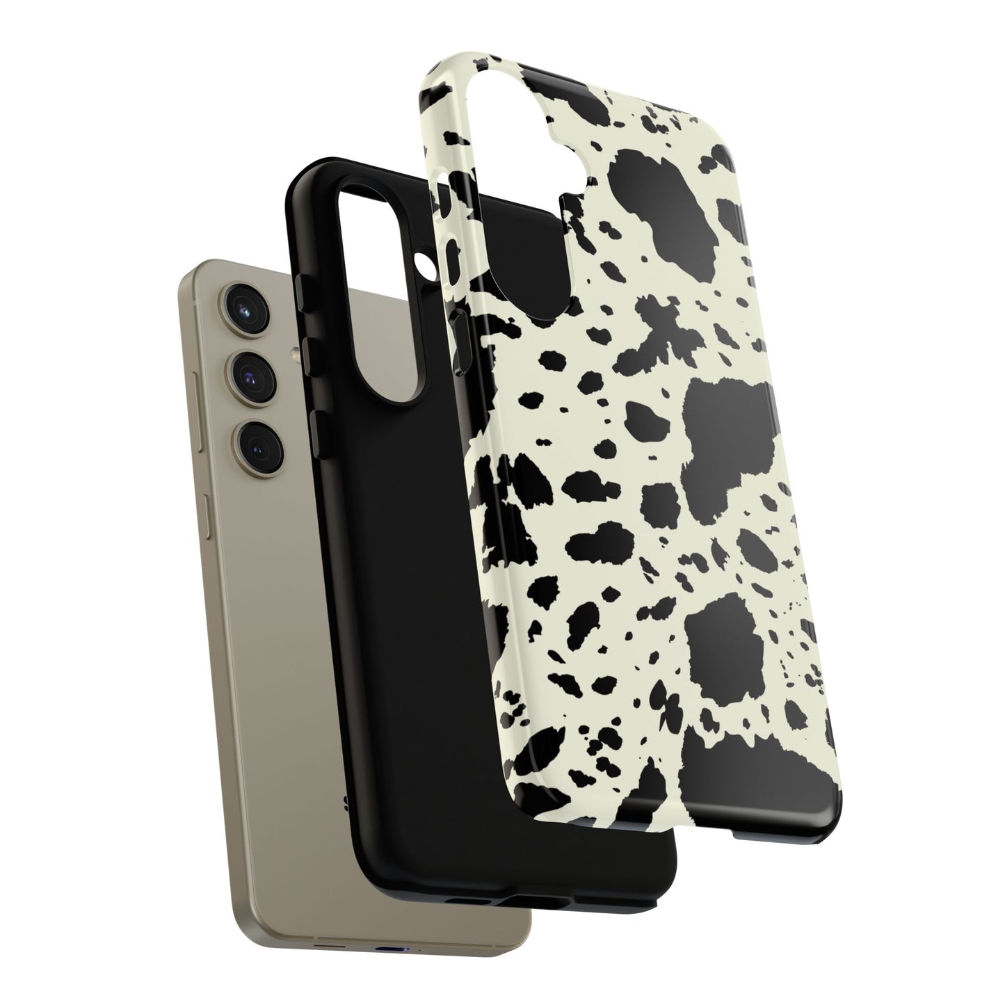 SAMSUNG Cow Print Tough Phone Cases l Durable Protection