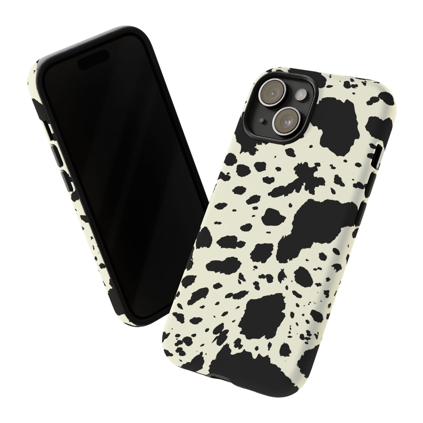 iPHONE Cow Print Tough Phone Cases l Durable Protection