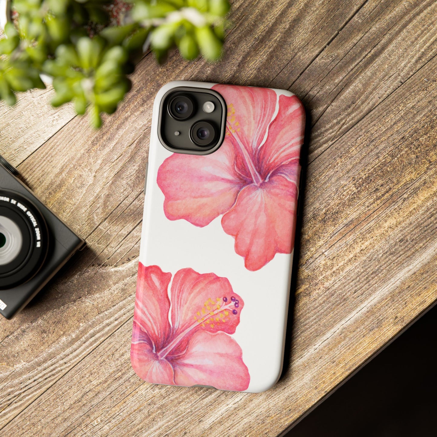iPHONE Hibiscus Tough Case l Summer Vibe Mobile Case