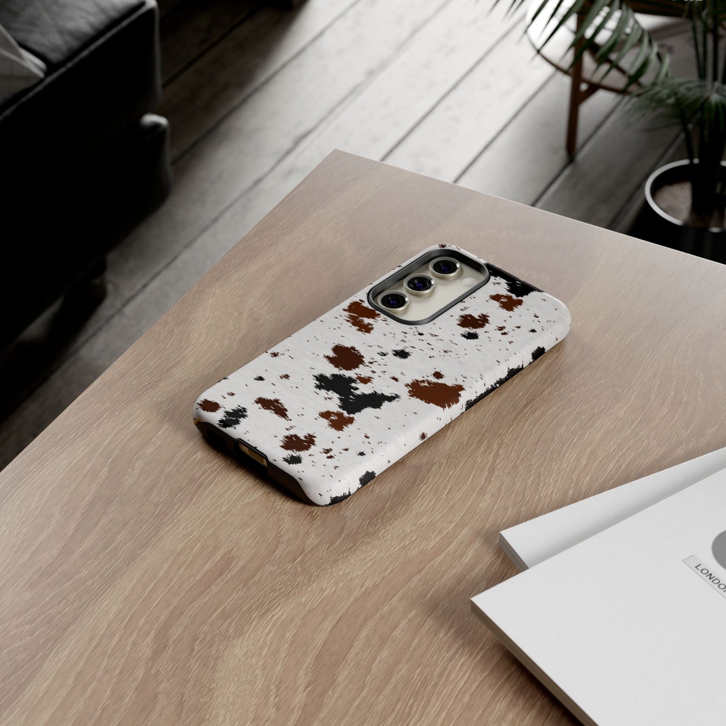 SAMSUNG Cow Print Tough Phone Case l GIFT FOR HIM AND HER