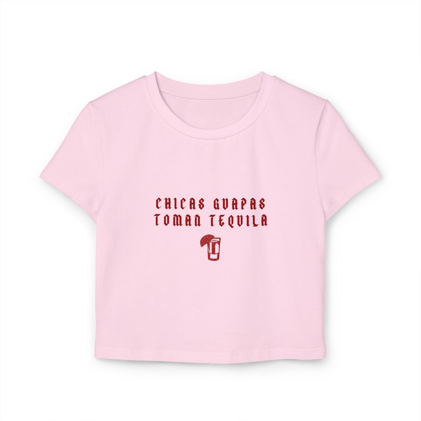Camiseta de bebé "Chicas Guapas Tomate Tequila" - Top Corto Moderno para Salidas Nocturnas Divertidas
