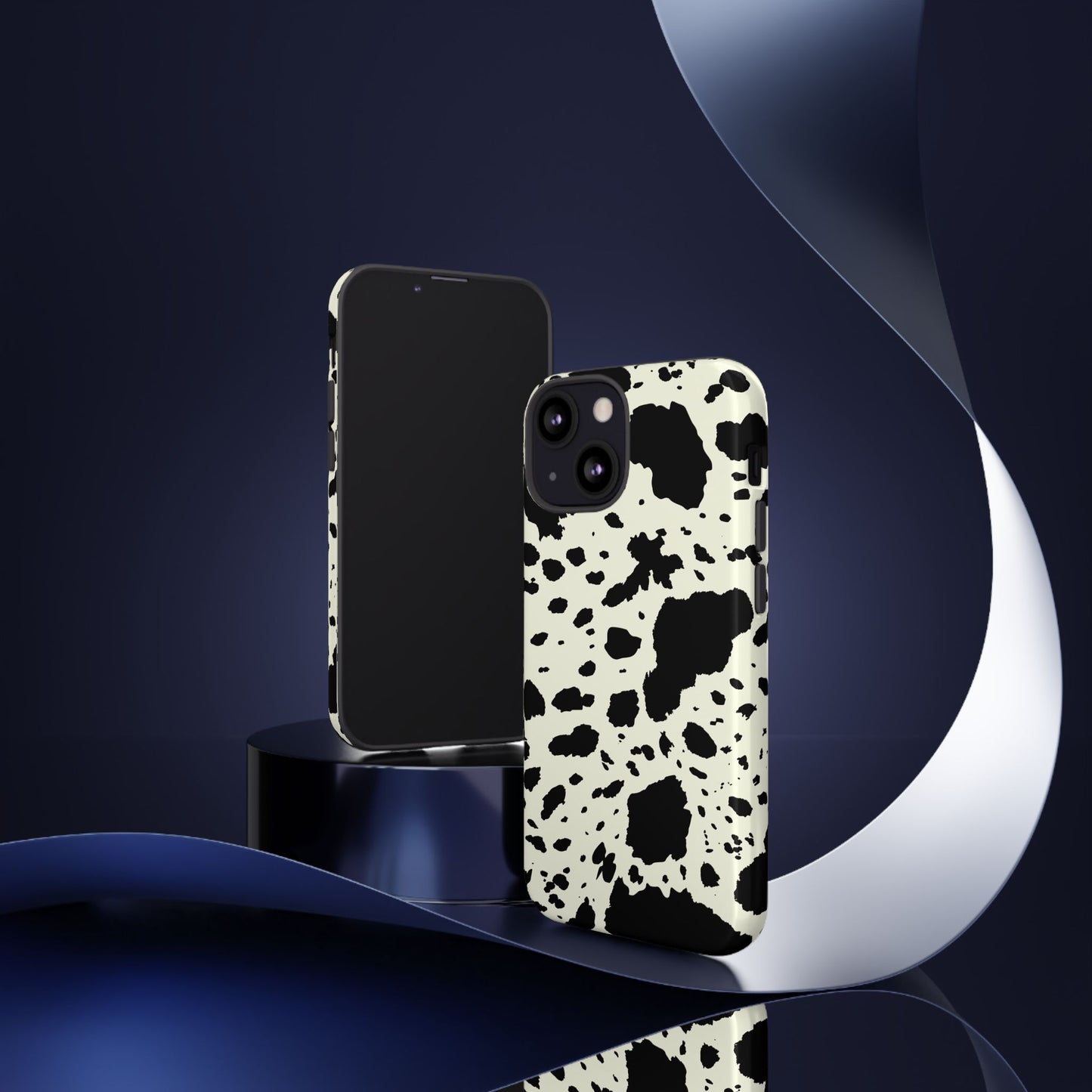 iPHONE Cow Print Tough Phone Cases l Durable Protection