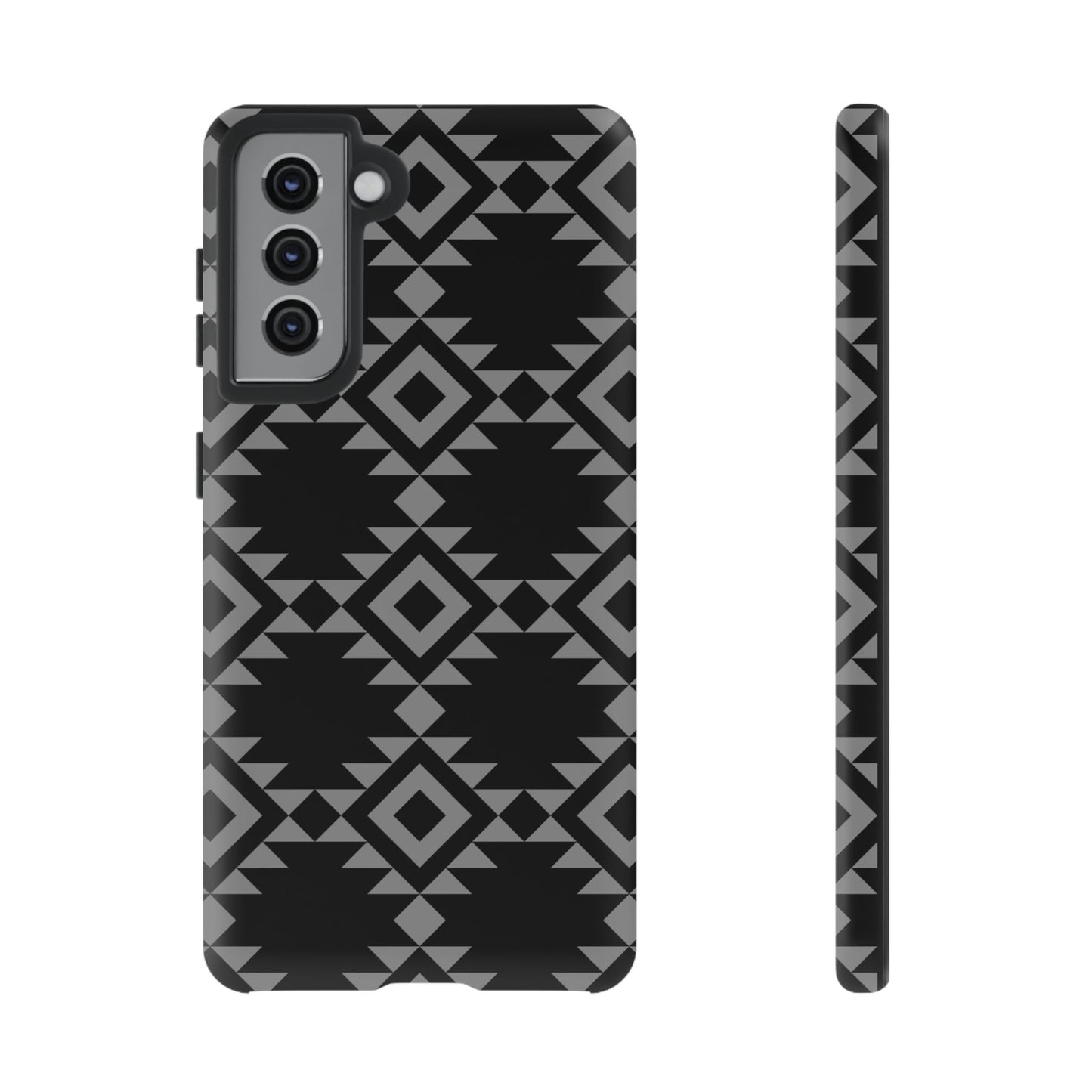 SAMSUNG Tribal Pattern Black and Grey Tough Phone Case | MADE FOR HIM AND HER