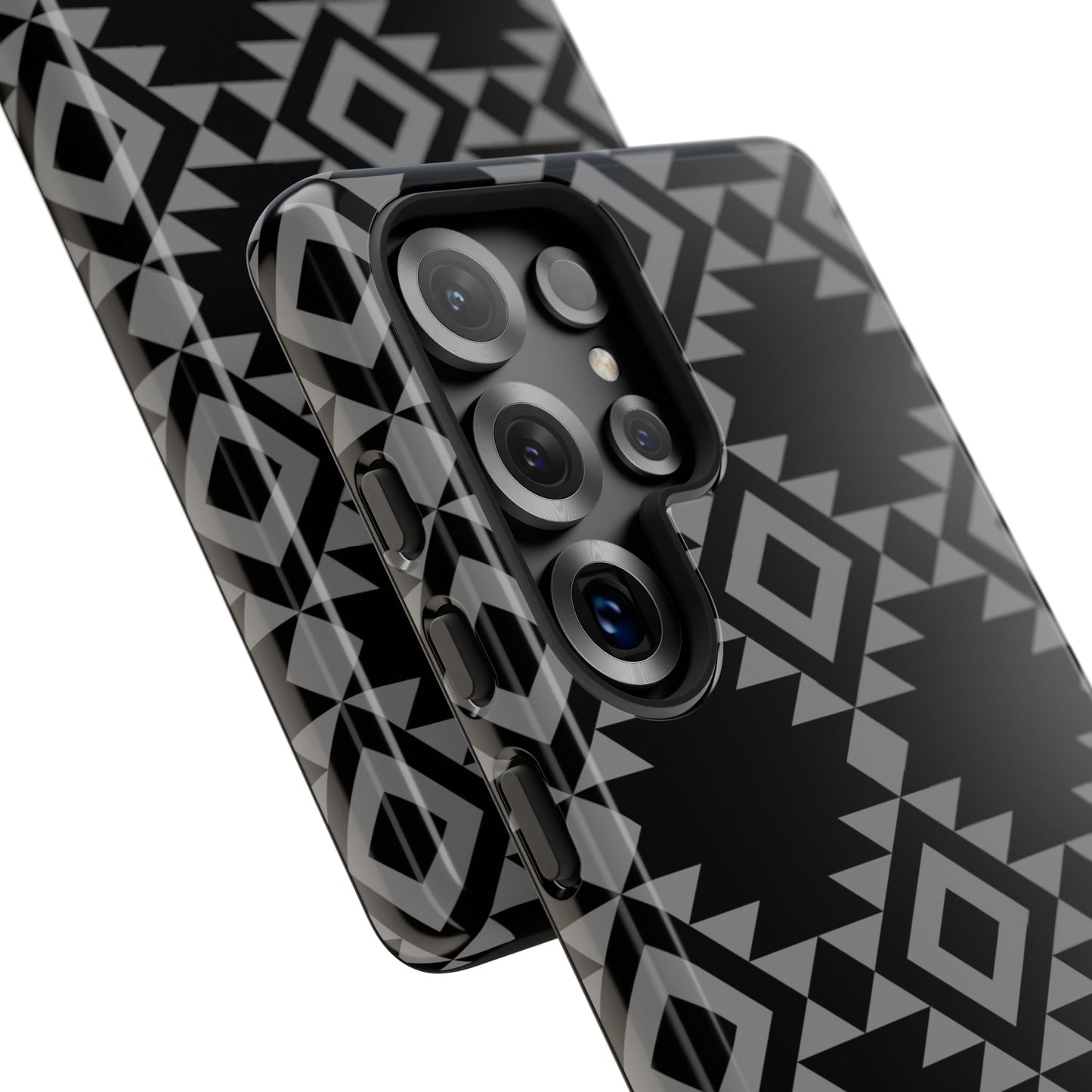 SAMSUNG Tribal Pattern Black and Grey Tough Phone Case | MADE FOR HIM AND HER
