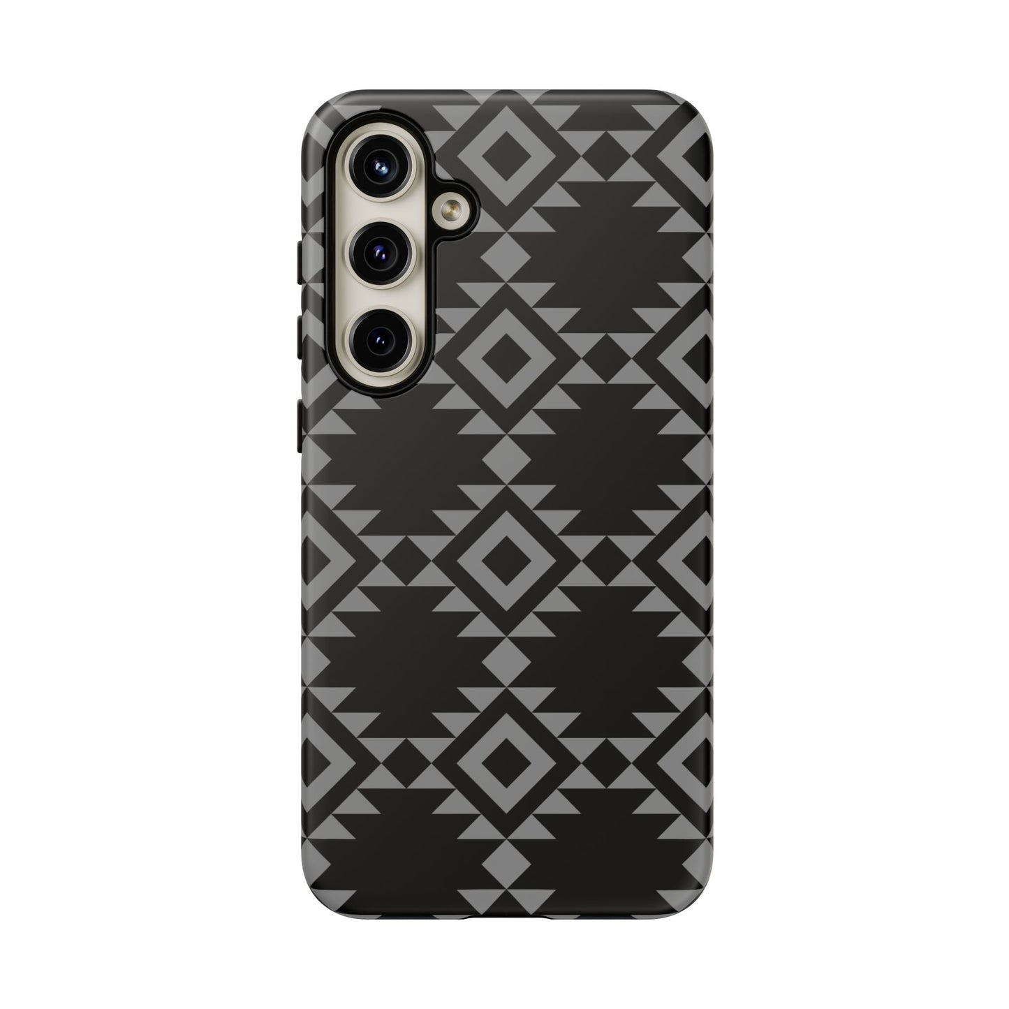 SAMSUNG Tribal Pattern Black and Grey Tough Phone Case | MADE FOR HIM AND HER