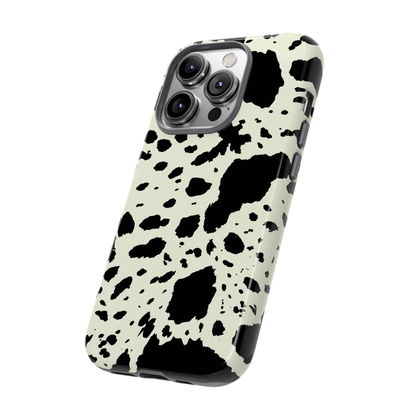 iPHONE Cow Print Tough Phone Cases l Durable Protection