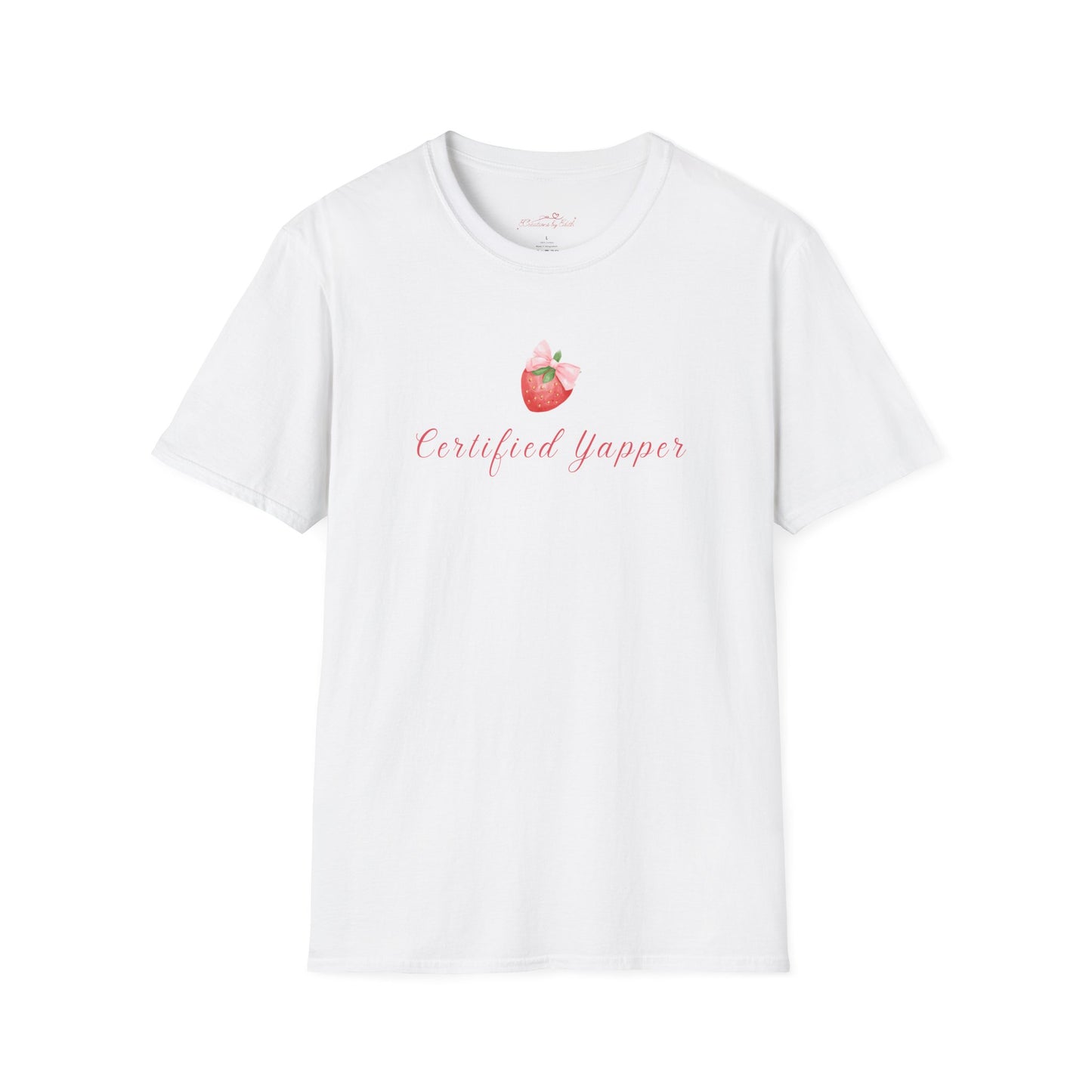 Certified Yapper Unisex Softstyle T-Shirt - Fun & Playful Vibe for Casual Wear